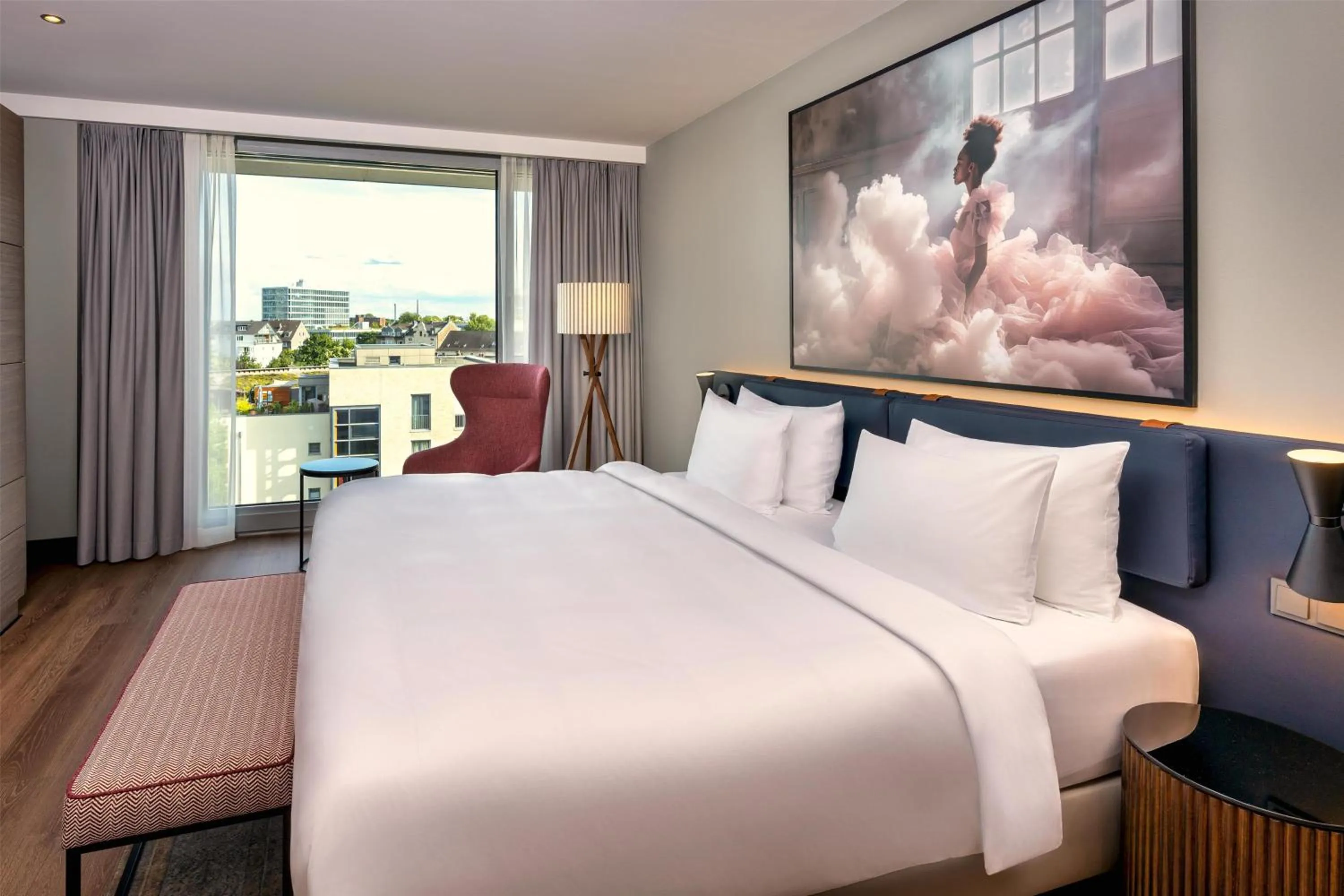 Photo of the whole room, Bed in Radisson Blu Media Harbour Hotel, Düsseldorf