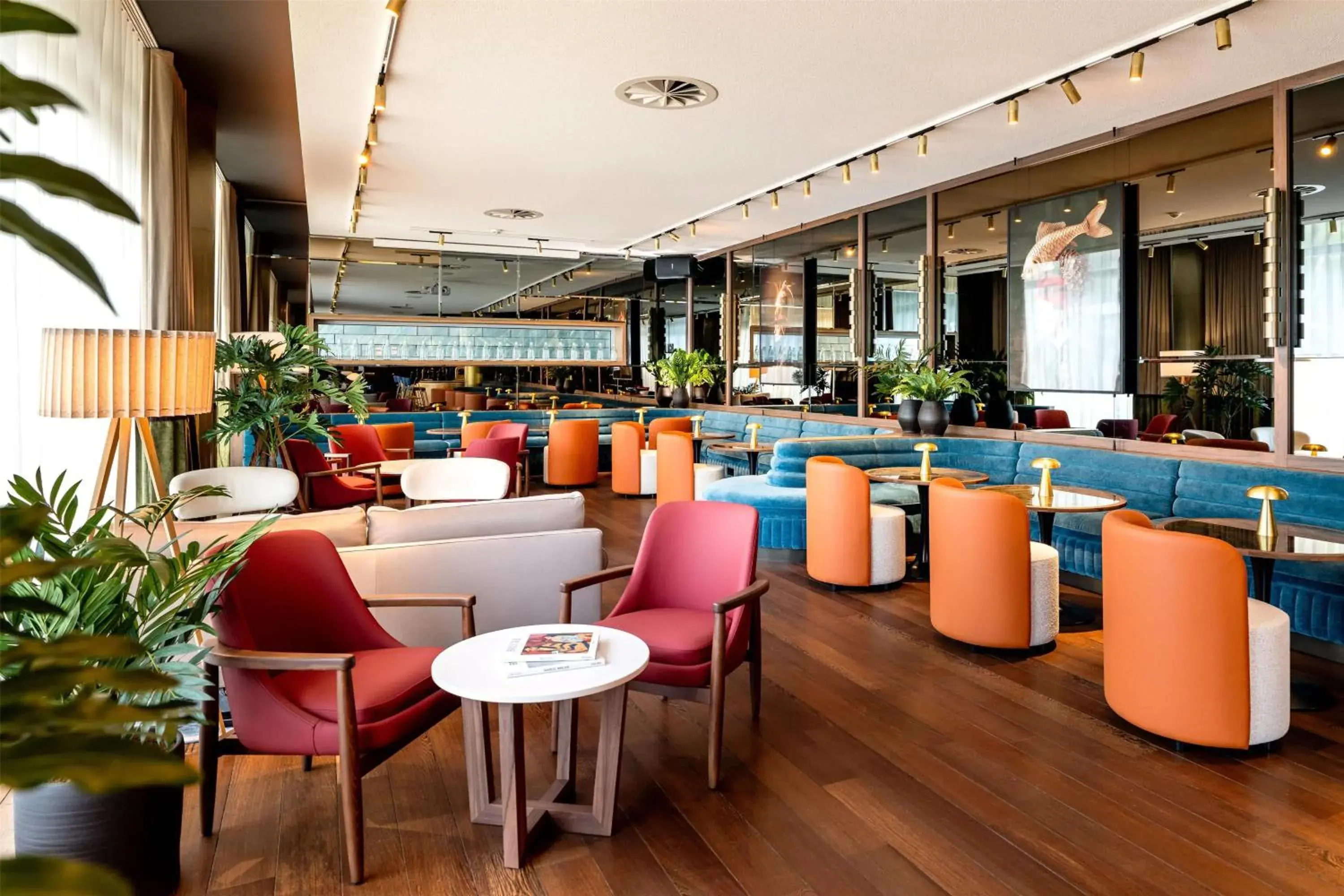 Lounge or bar in Radisson Blu Media Harbour Hotel, Düsseldorf Lounge or bar in Radisson Blu Media Harbour Hotel, Düsseldorf