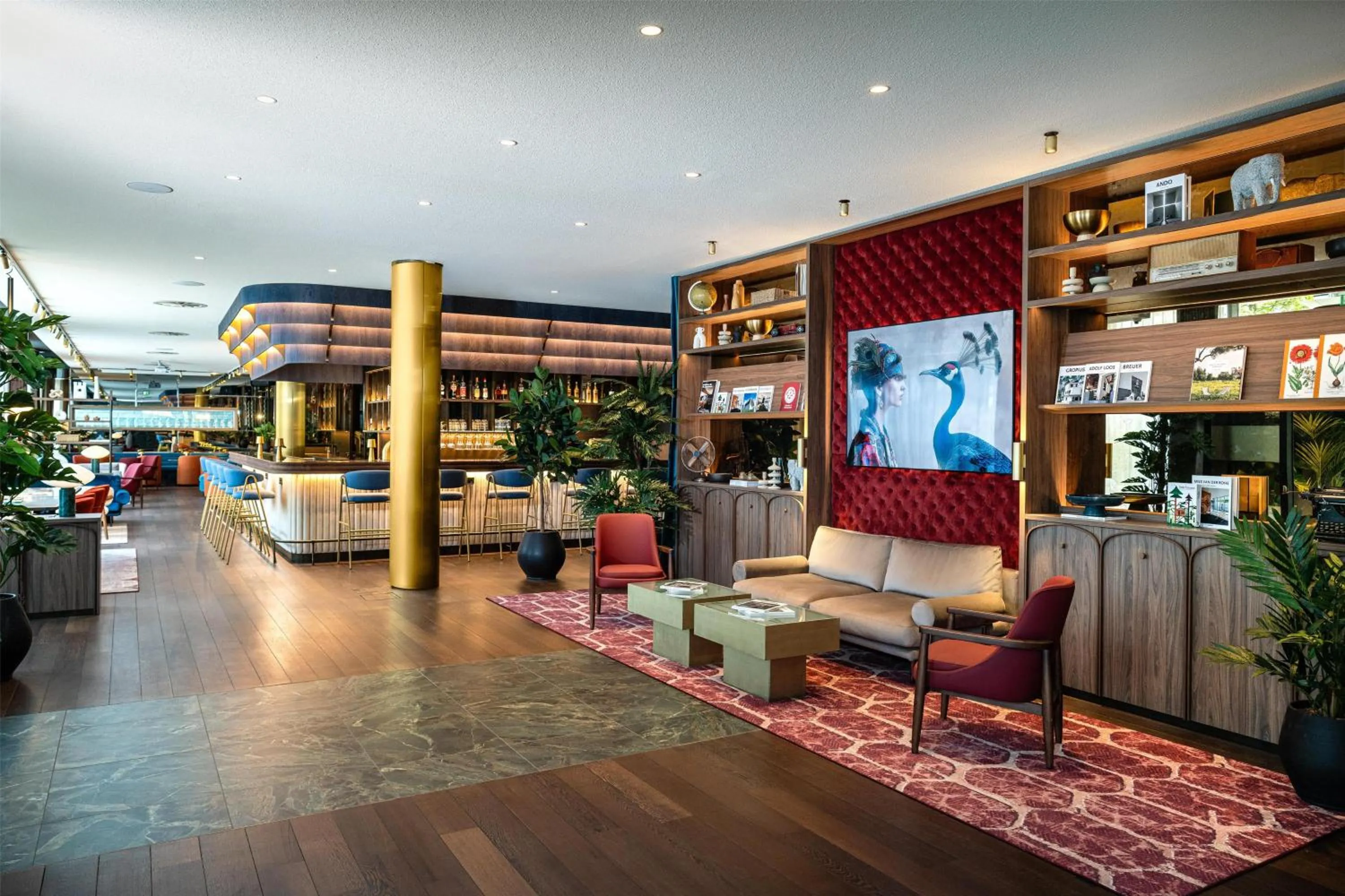 Lobby or reception in Radisson Blu Media Harbour Hotel, Düsseldorf