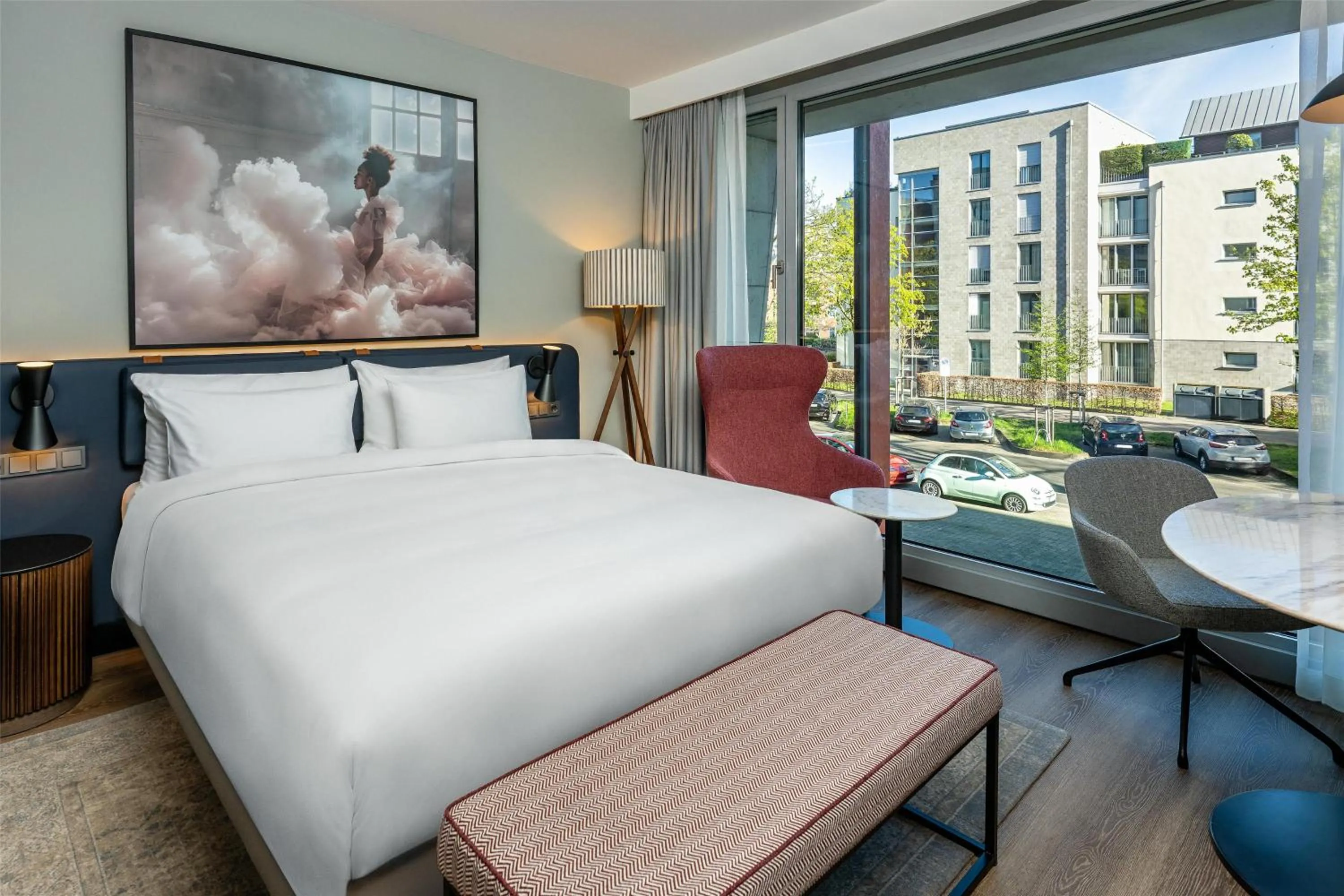 Bedroom, Bed in Radisson Blu Media Harbour Hotel, Düsseldorf