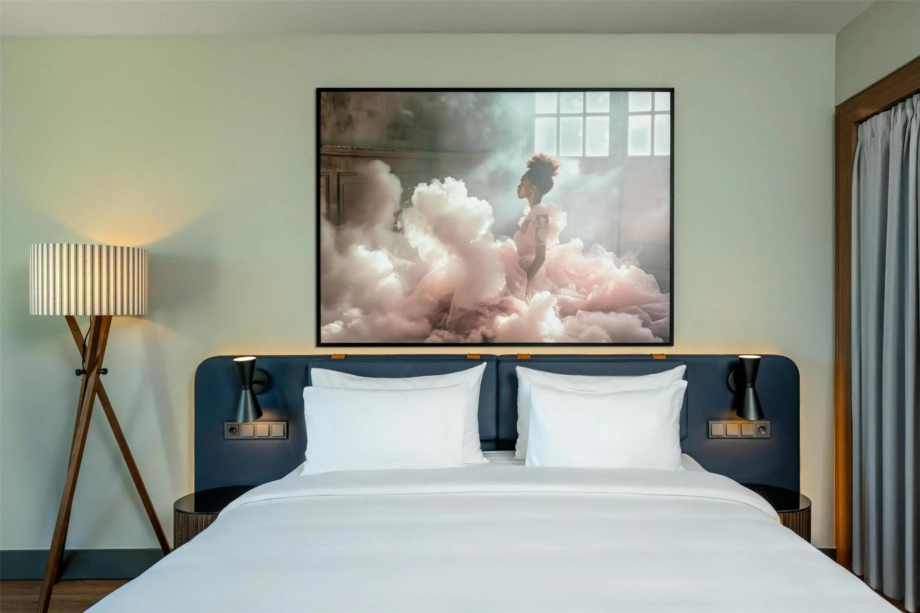 Bedroom, Bed in Radisson Blu Media Harbour Hotel, Düsseldorf