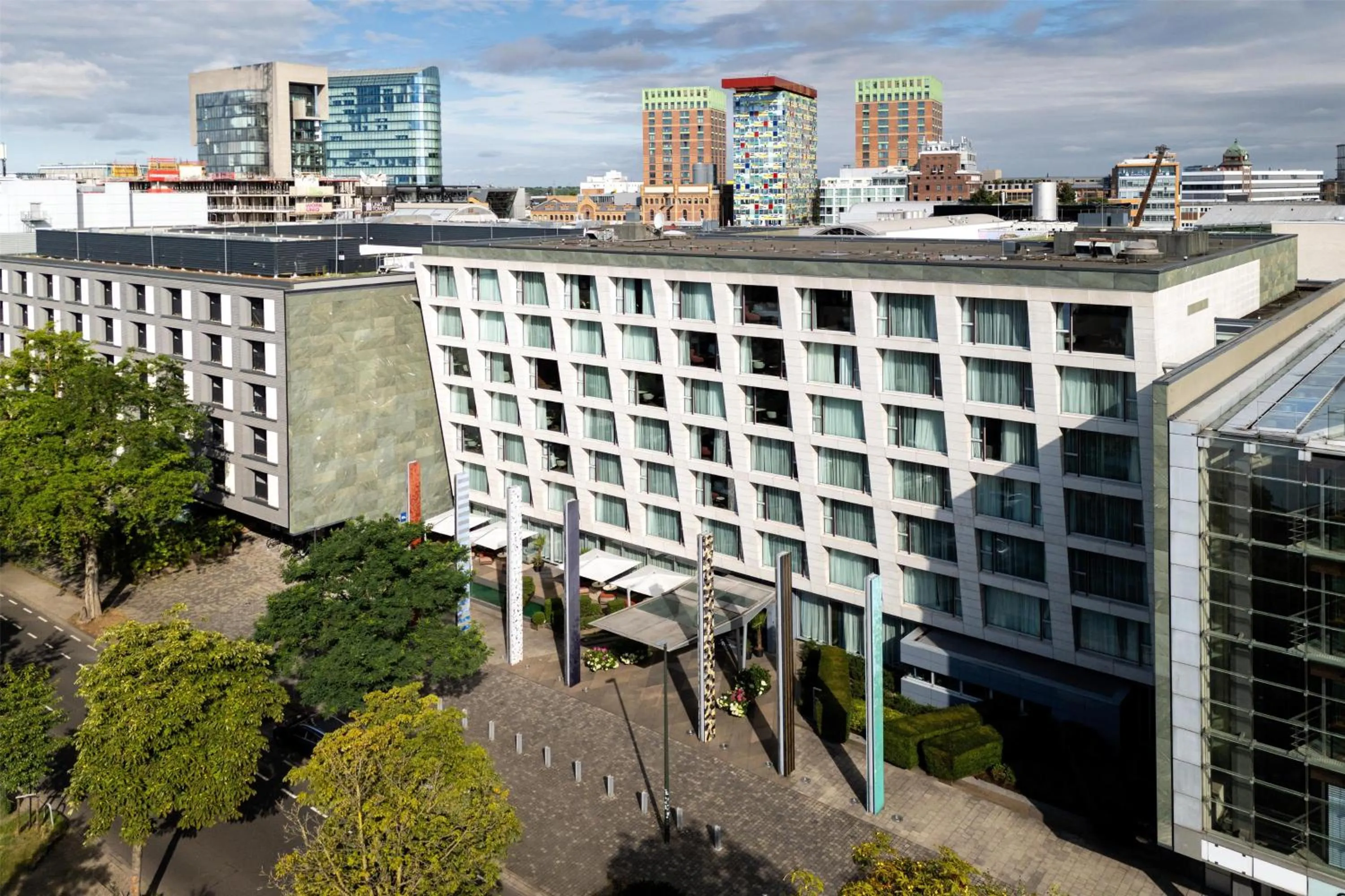 Property building in Radisson Blu Media Harbour Hotel, Düsseldorf