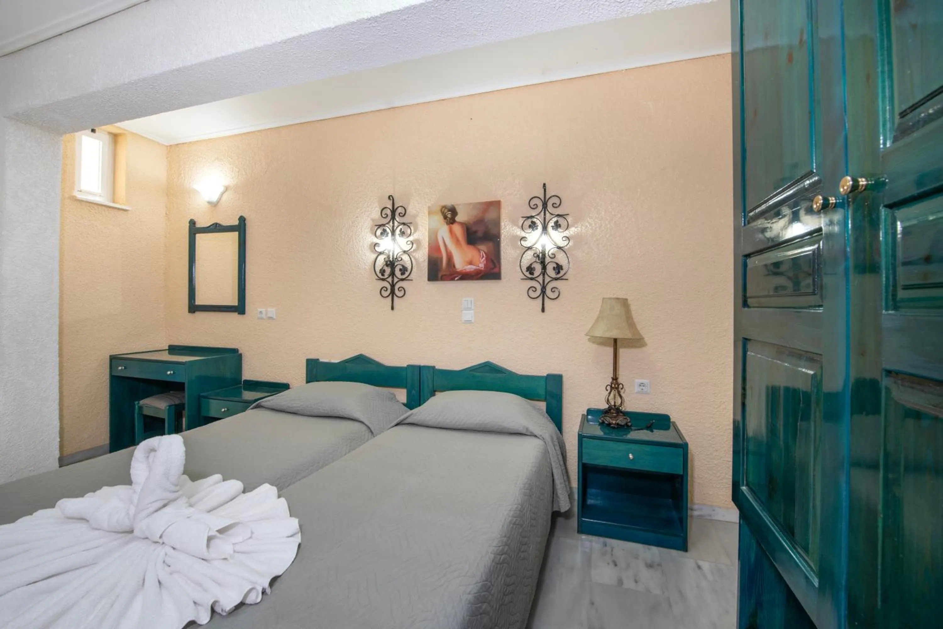 Bed in Castle Suites Hotel