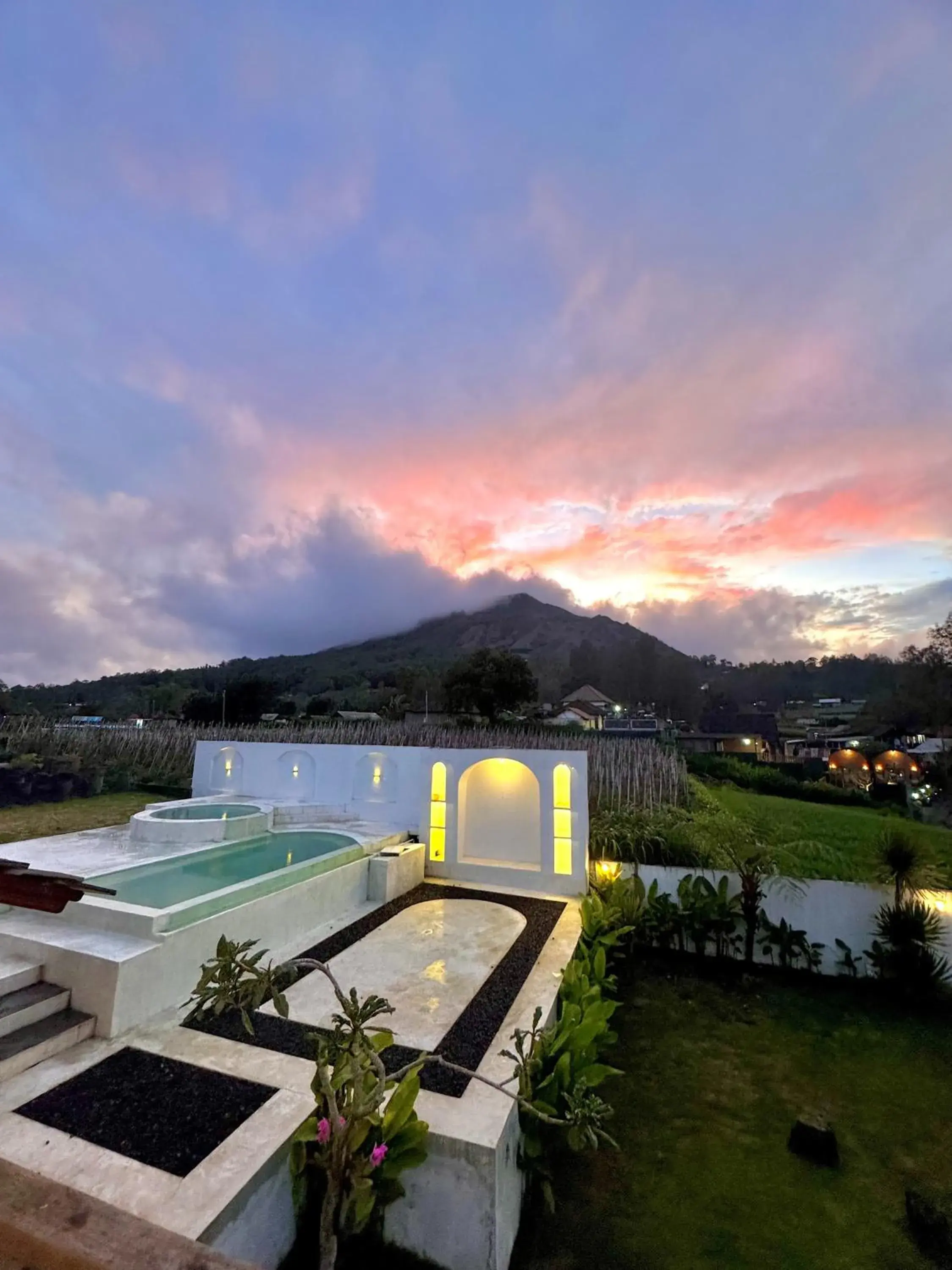 Swimming pool in Volcano Side Kintamani Bali Swimming pool in Volcano Side Kintamani Bali