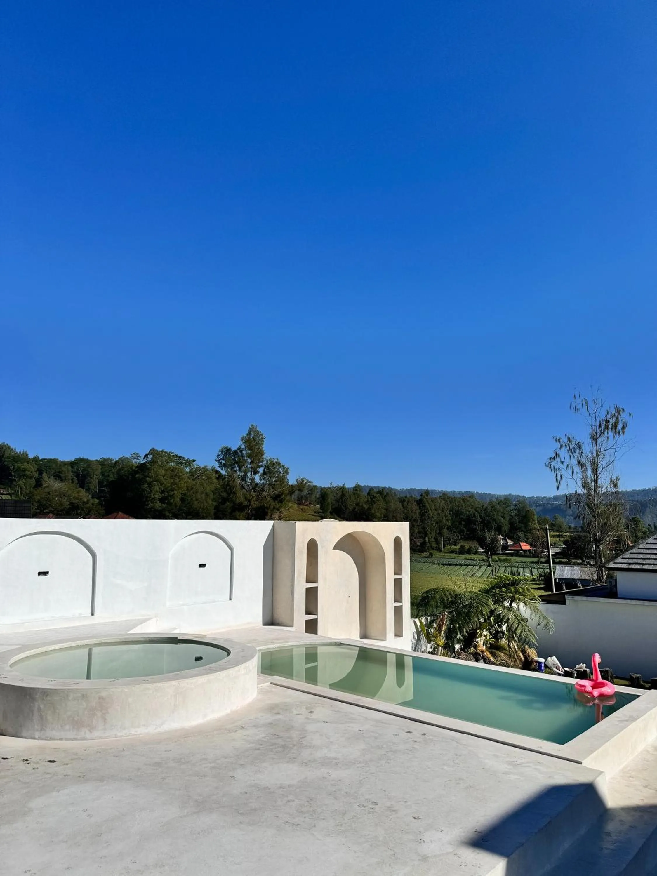 Swimming pool in Volcano Side Kintamani Bali