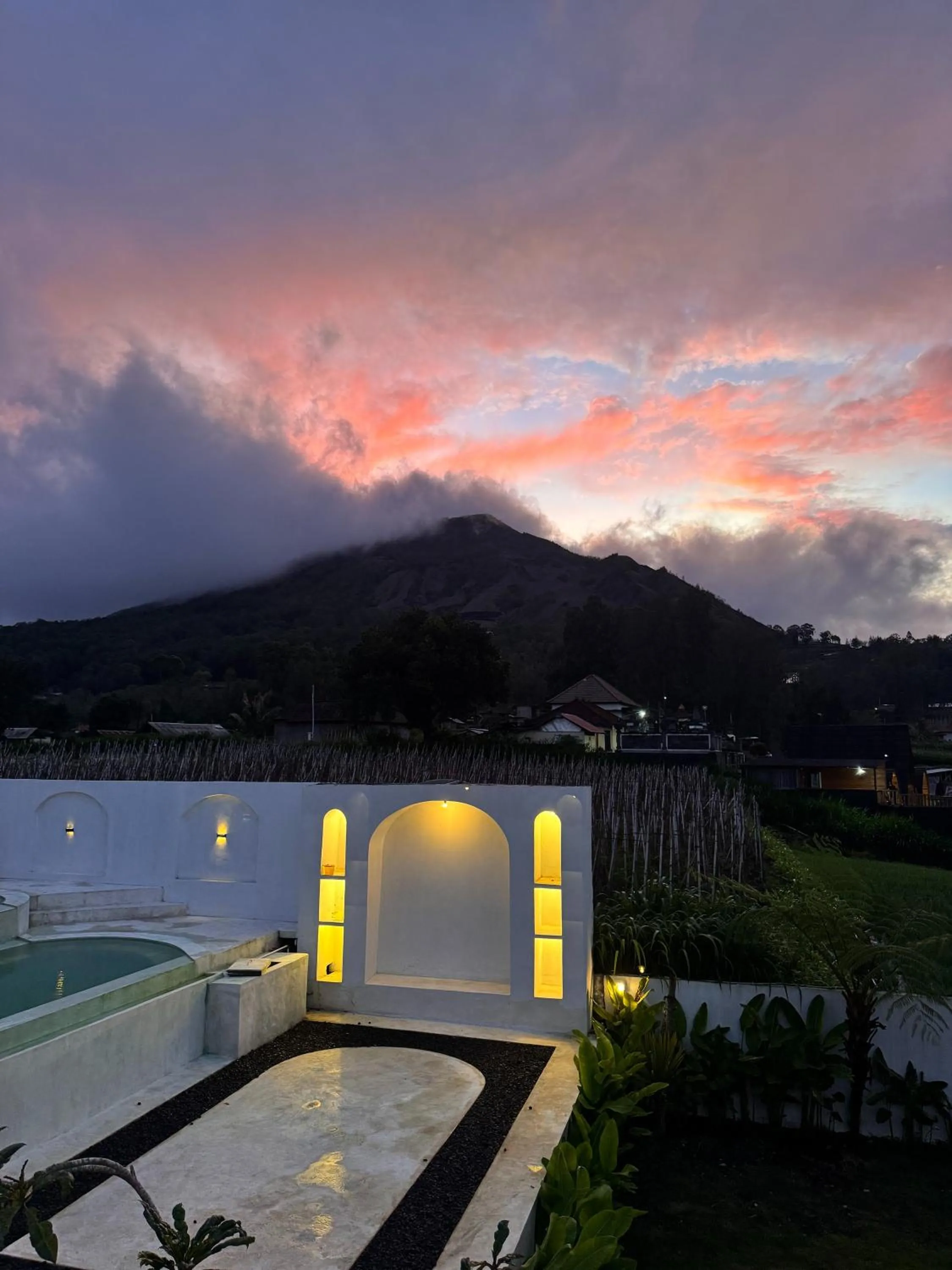 Swimming pool in Volcano Side Kintamani Bali