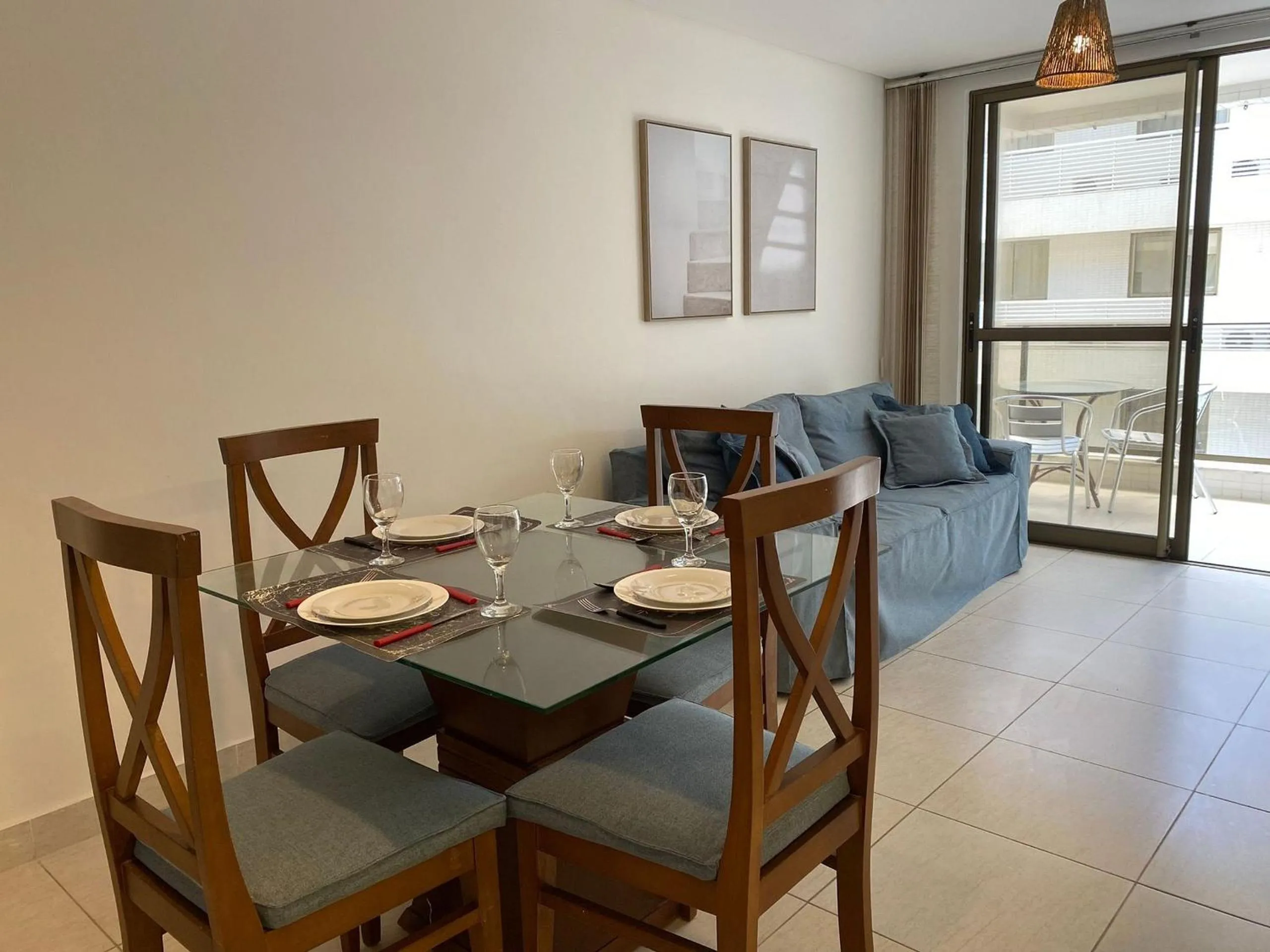 Dining area in Bela Hospedagem - Pé na areia no Unique Beach Bessa