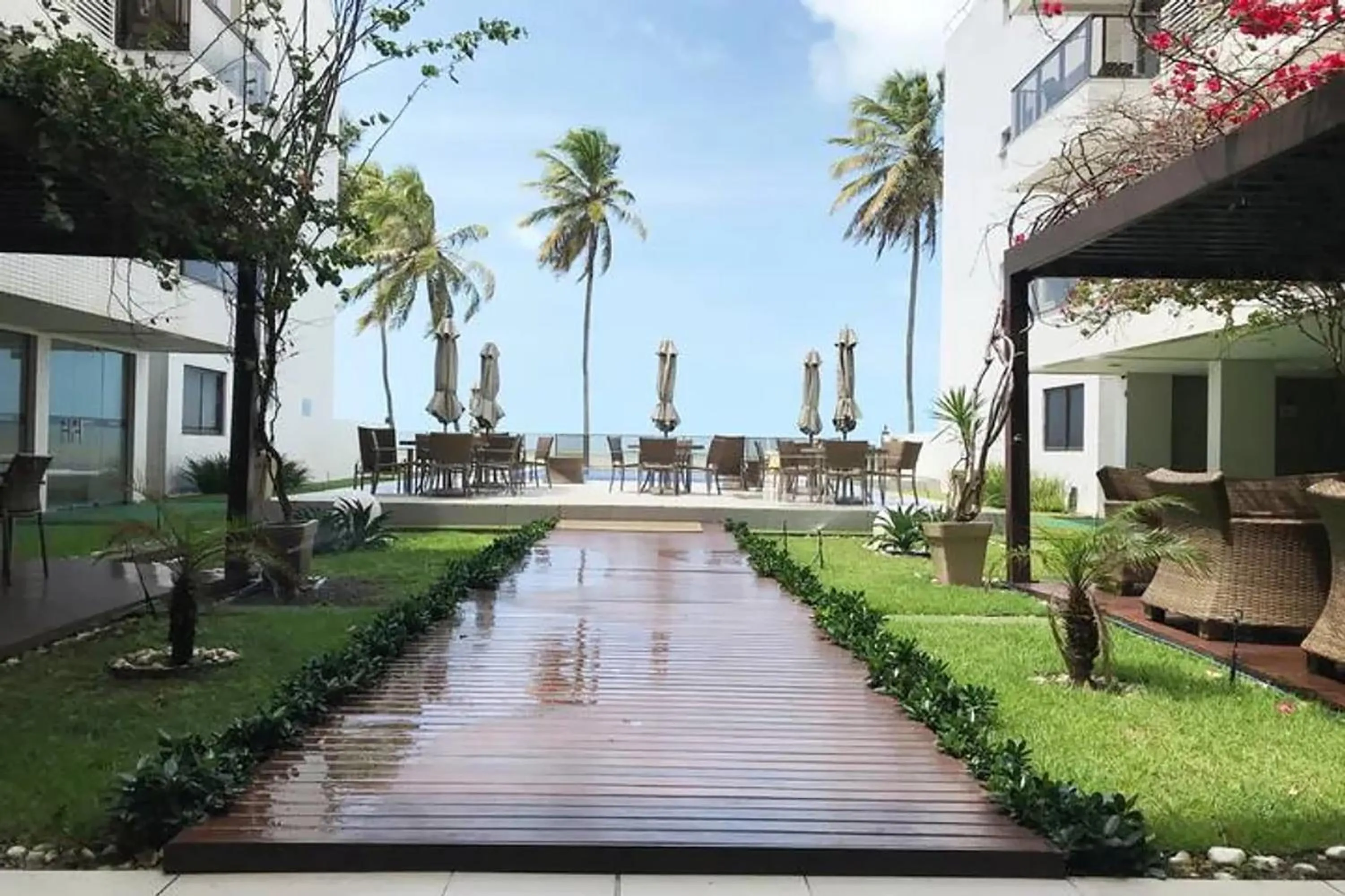Garden in Bela Hospedagem - Pé na areia no Unique Beach Bessa