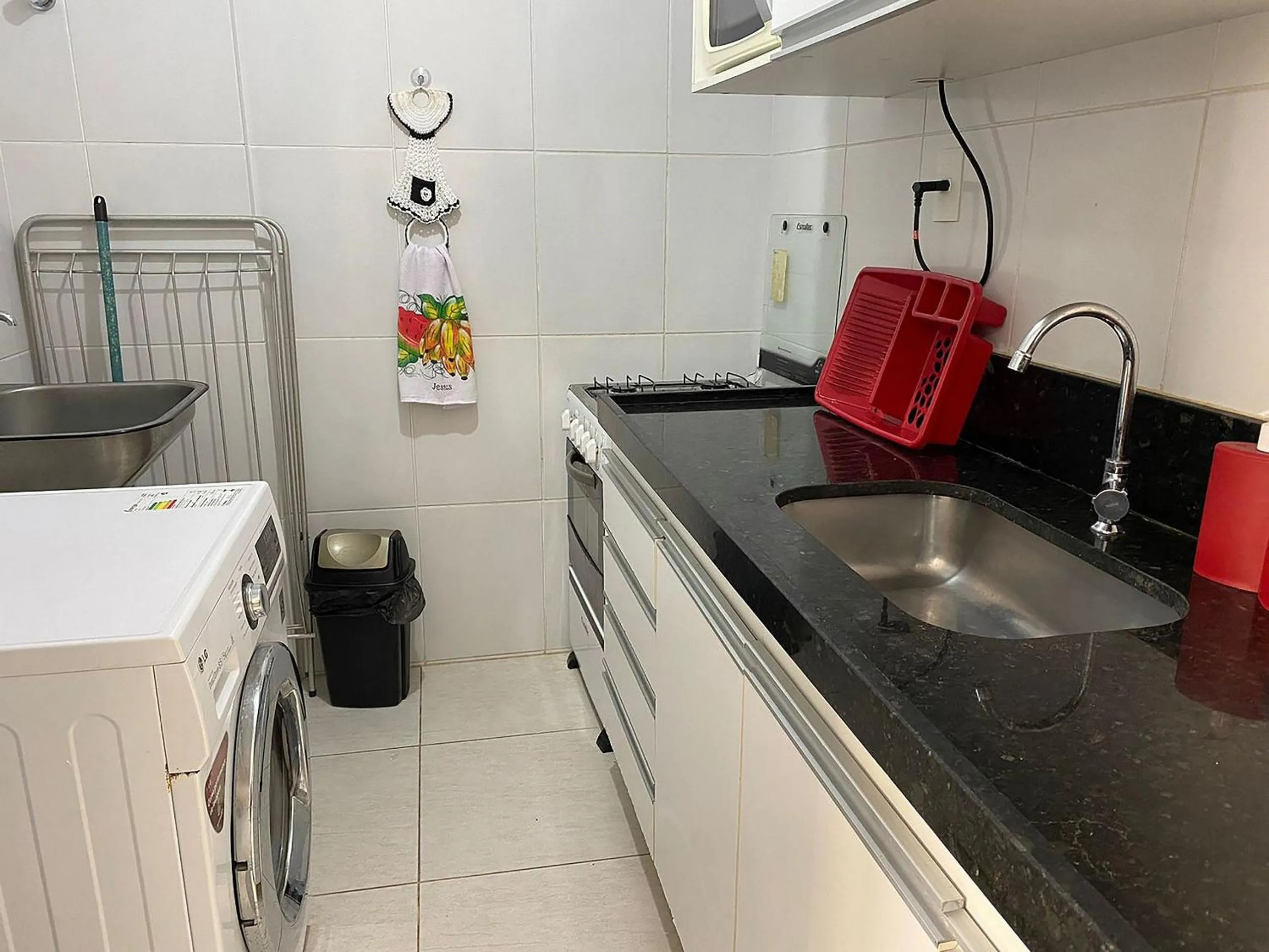 Kitchen or kitchenette in Bela Hospedagem - Pé na areia no Unique Beach Bessa