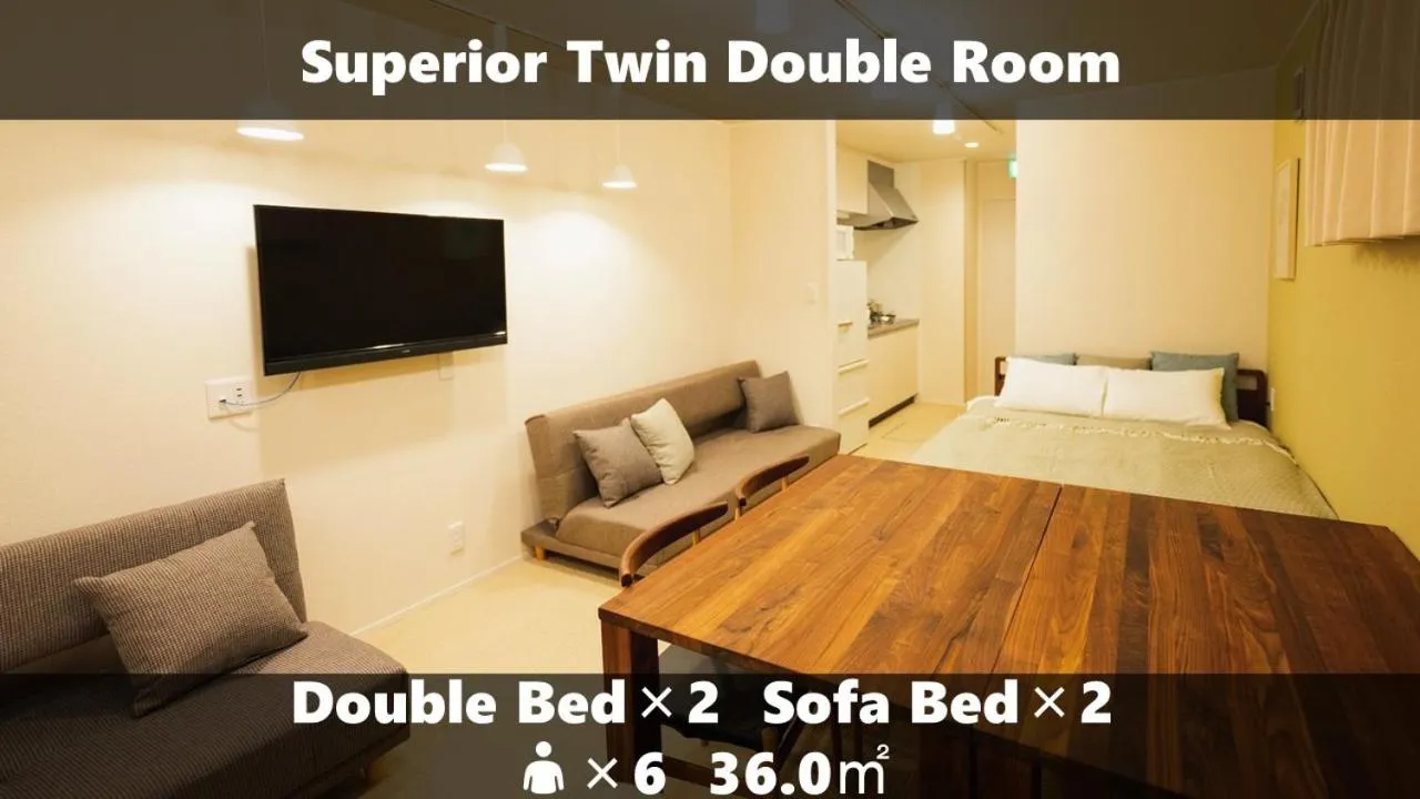 Bed in Vieuno Stay Hakata 2