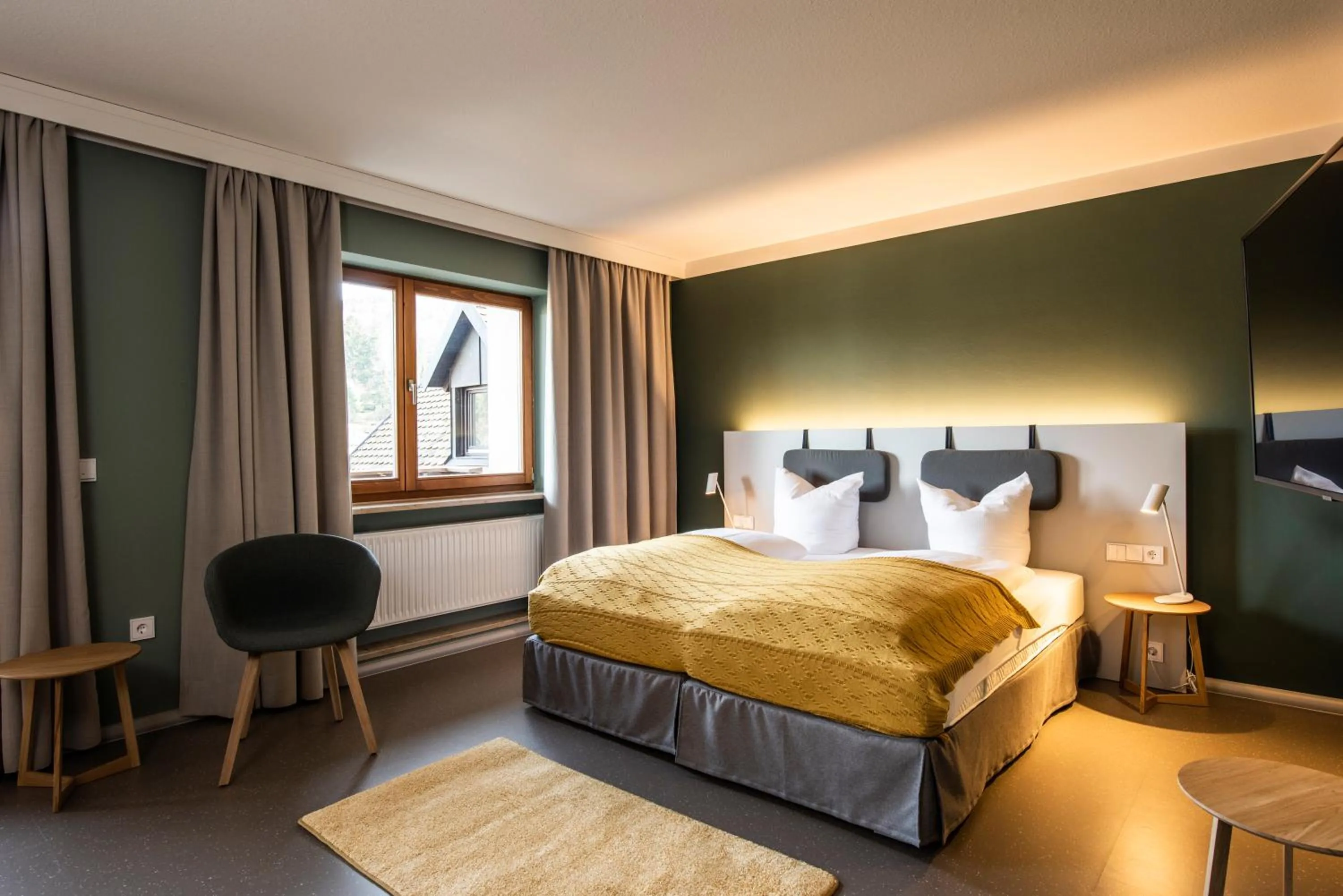 Photo of the whole room, Bed in Hotel Lindenhof Hubmersberg