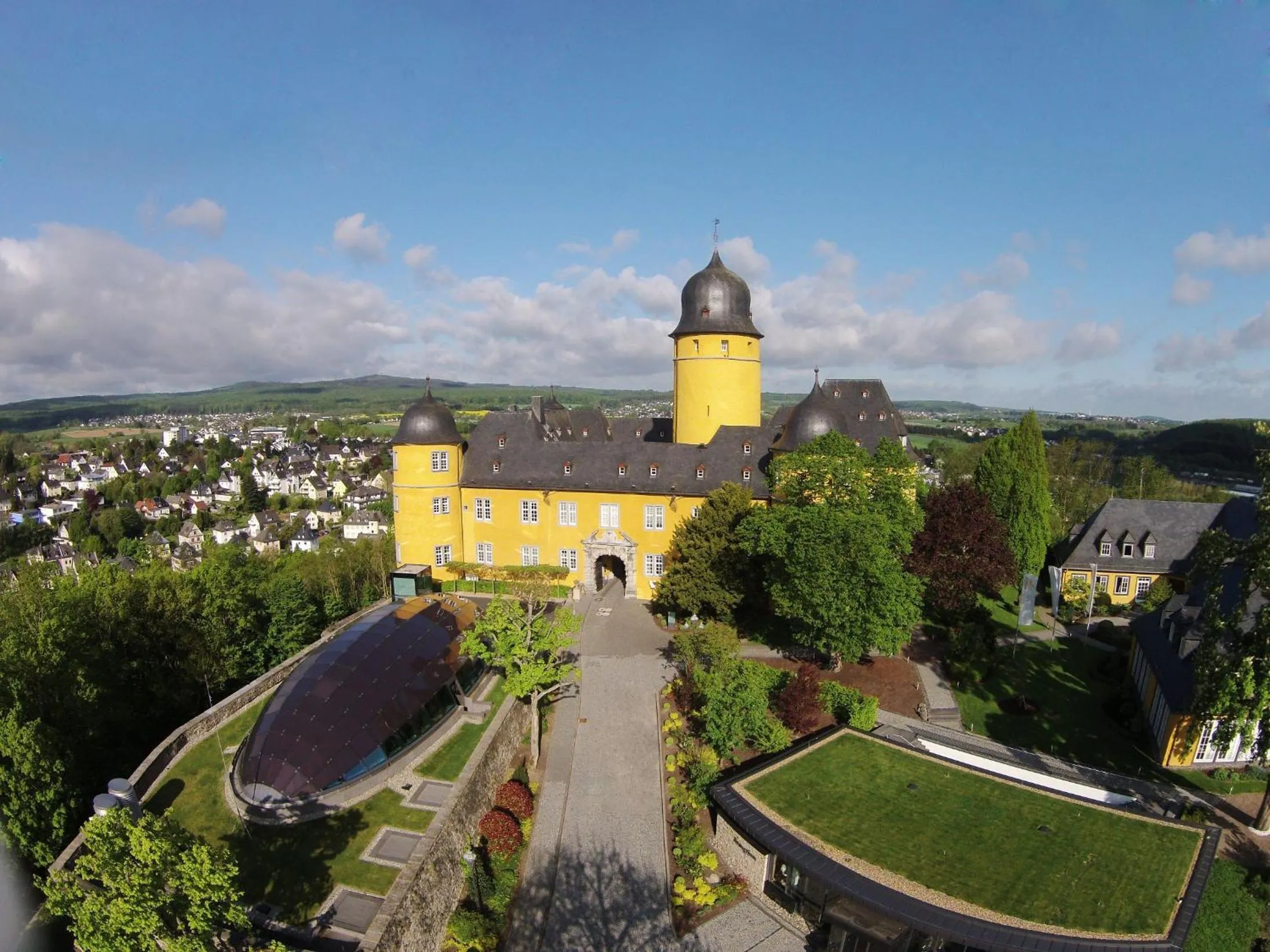 Bird's eye view in Hotel Schloss Montabaur