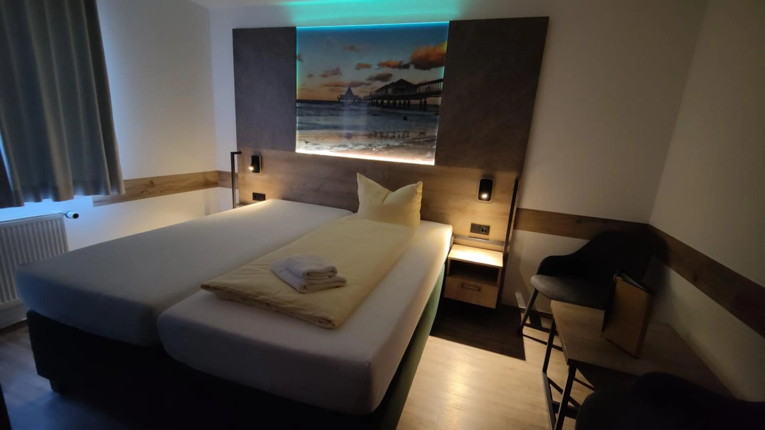 Bed in Hotel Stettiner Hof