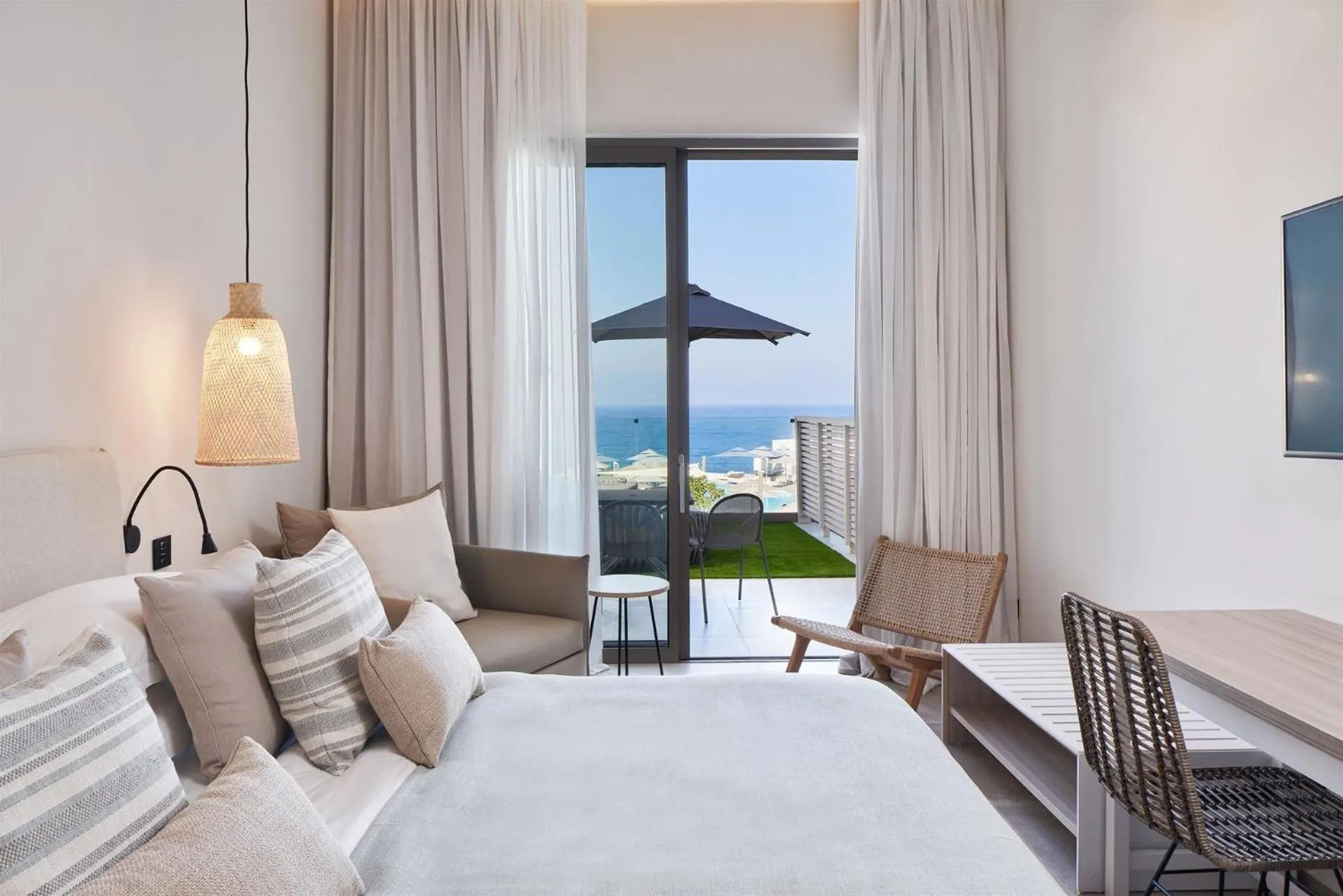 Bedroom, Bed in Atlantica Mare Village Paphos