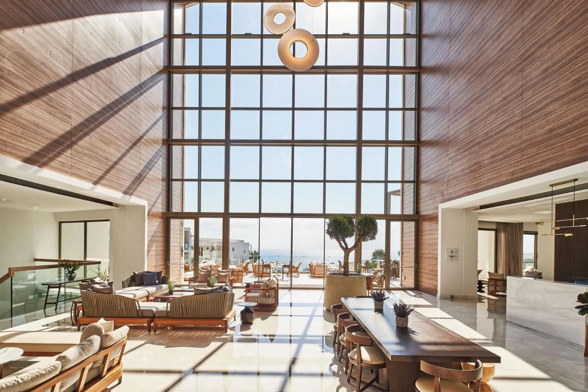 Lobby or reception in Atlantica Mare Village Paphos