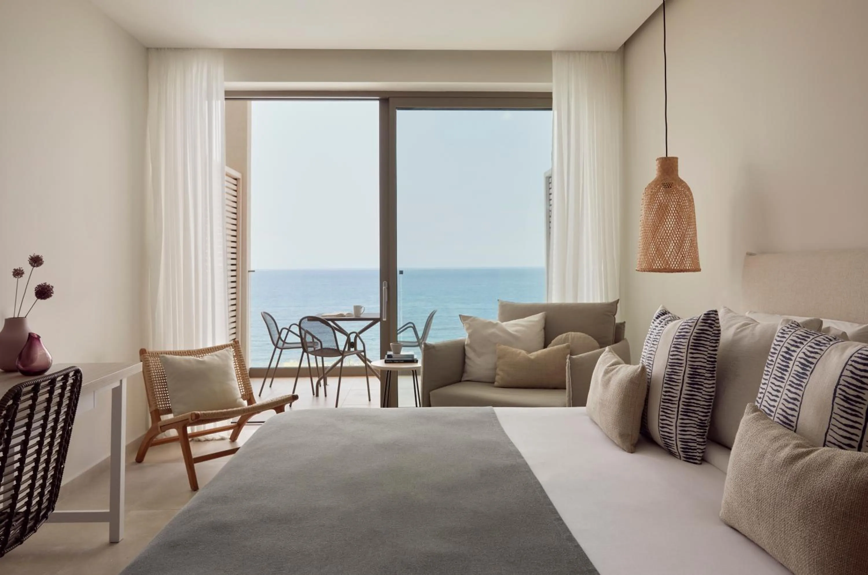 View (from property/room), Bed in Atlantica Mare Village Paphos