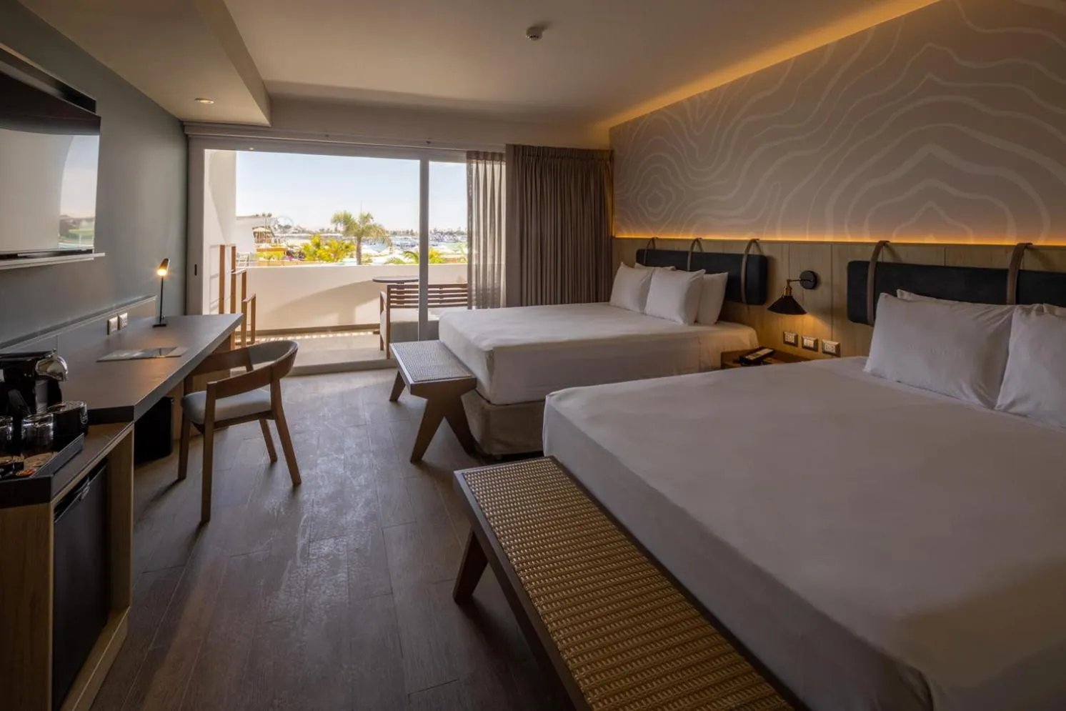 Bed in Aranwa Paracas Resort & Spa