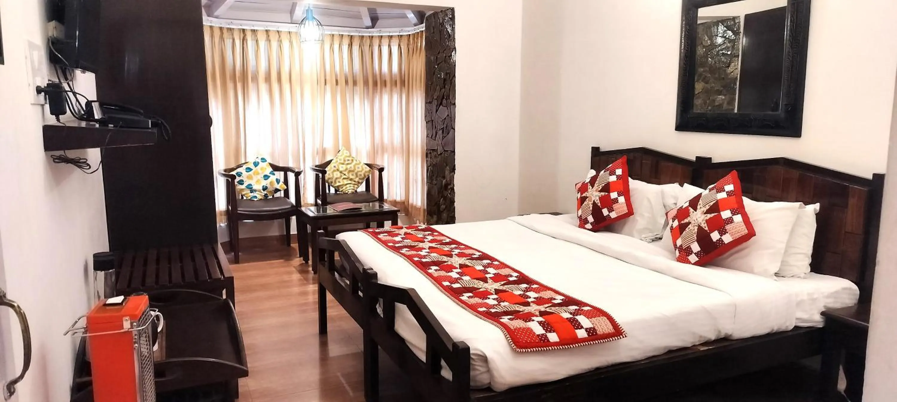 Bedroom in Bhikampur Lodge By Nine Hotels