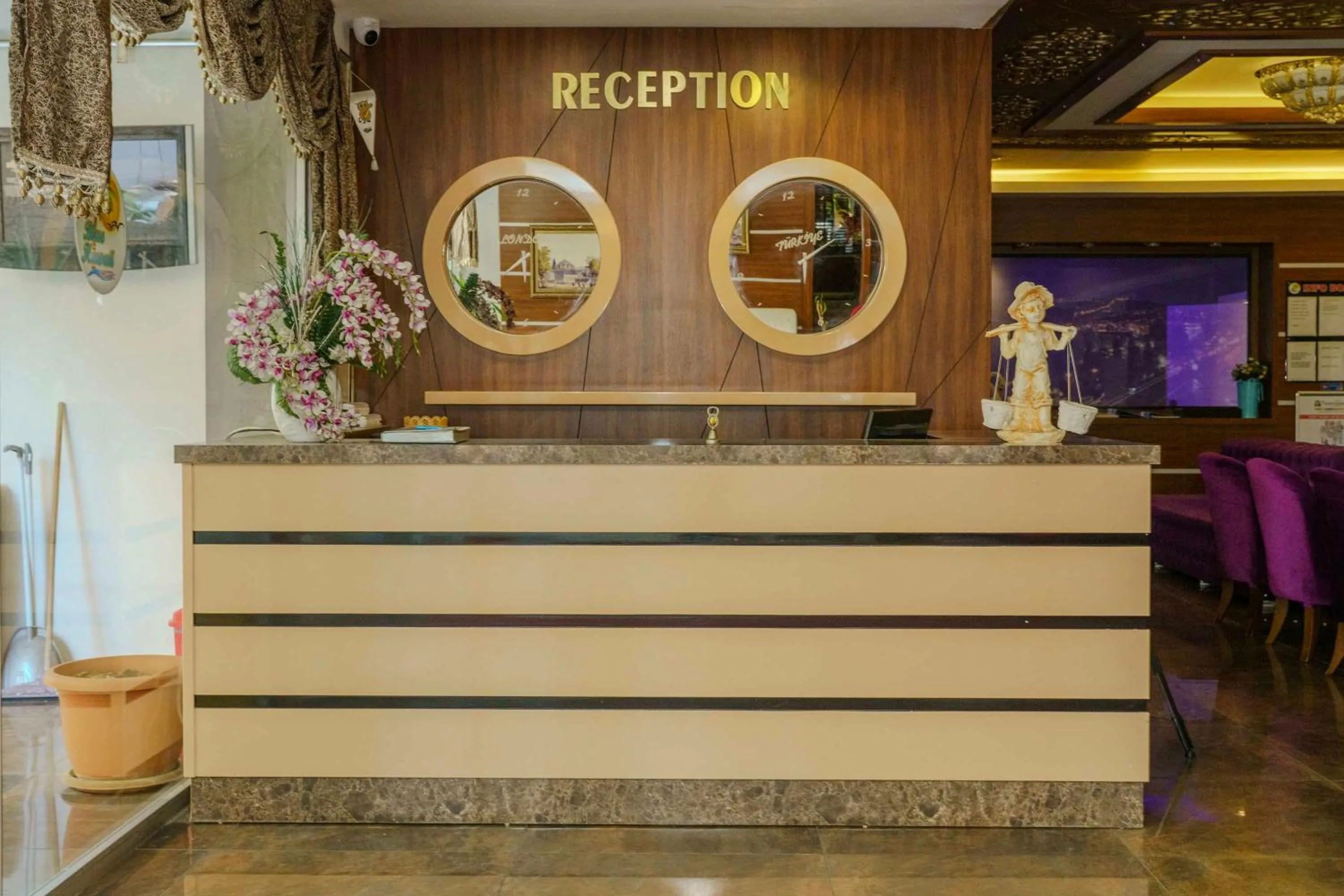 Lobby or reception in Kleopatra blue hawai hotel