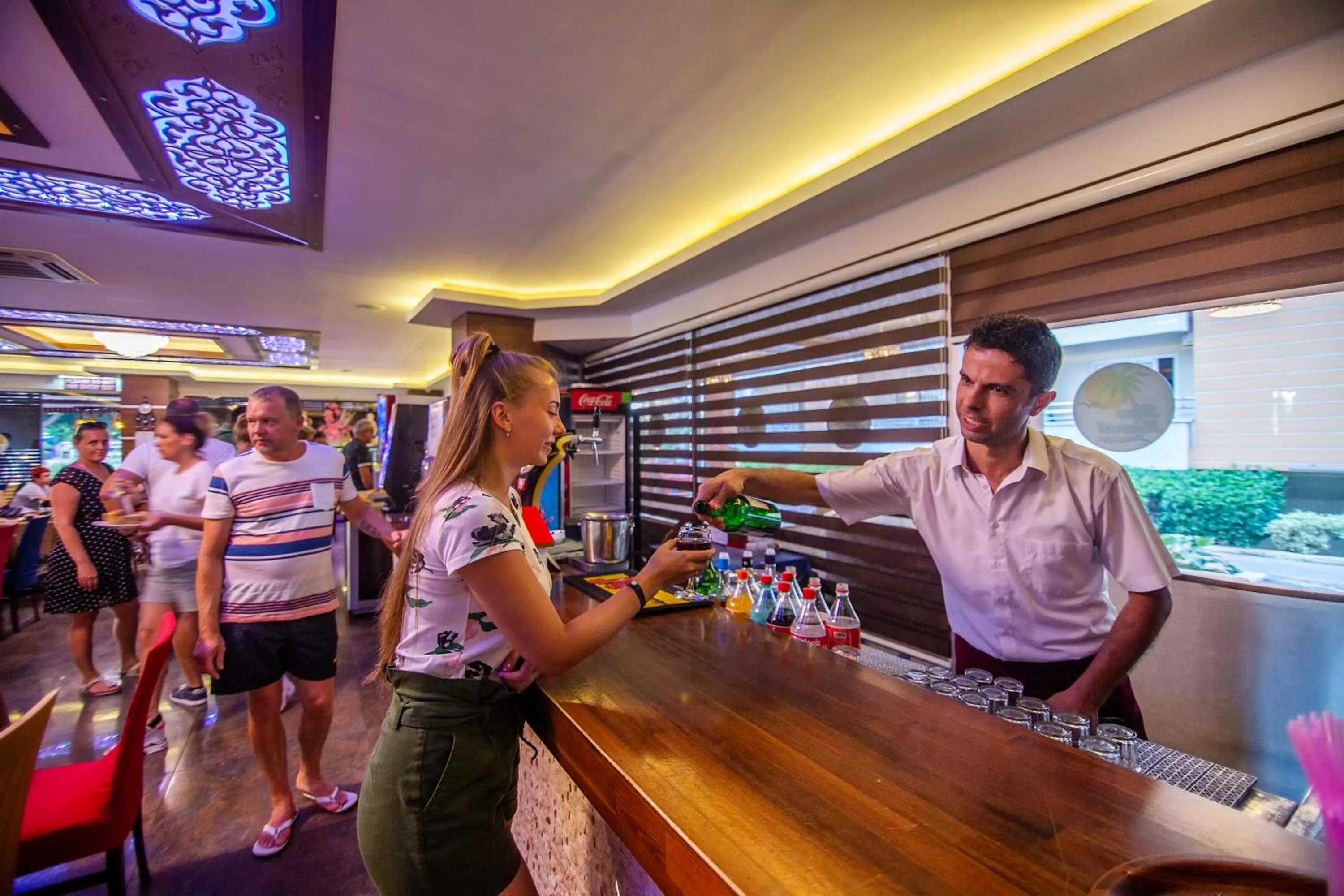 Staff in Kleopatra blue hawai hotel