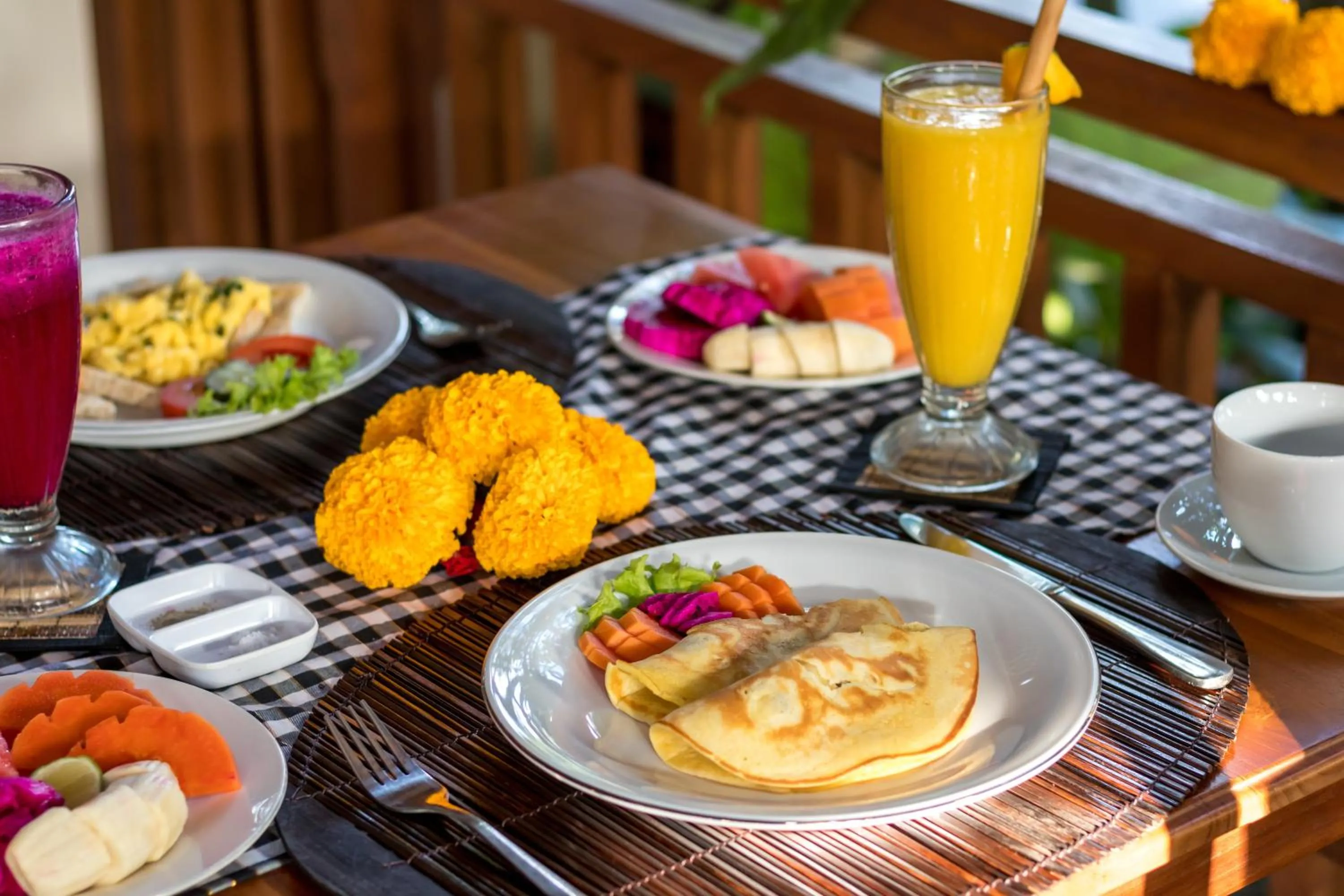 Breakfast in Hidden Padma Retreat