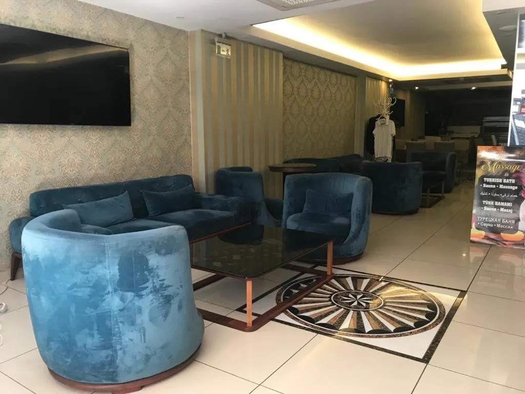 Communal lounge/ TV room in Sultanahmet Milan Hotel&SPA