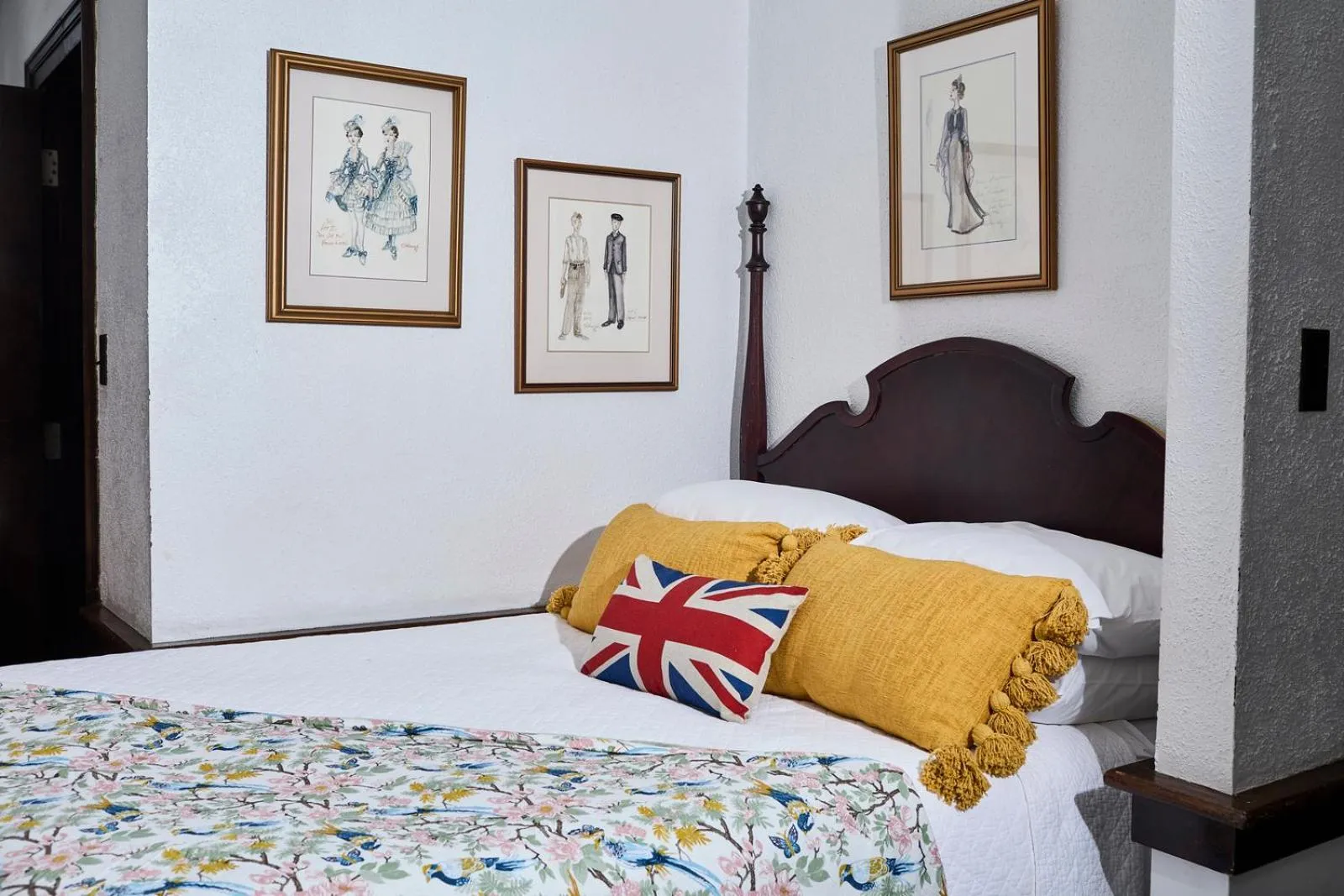 Bed in The Olde Angel Inn