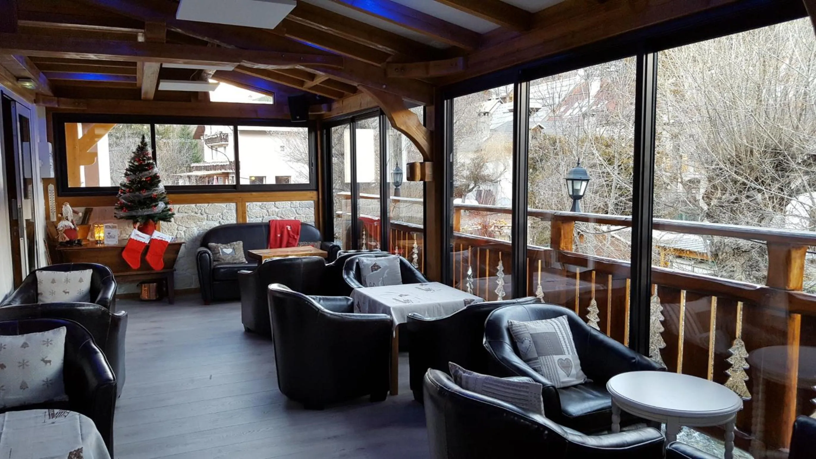 Balcony/Terrace in Logis Hôtel et Spa Le Christiania