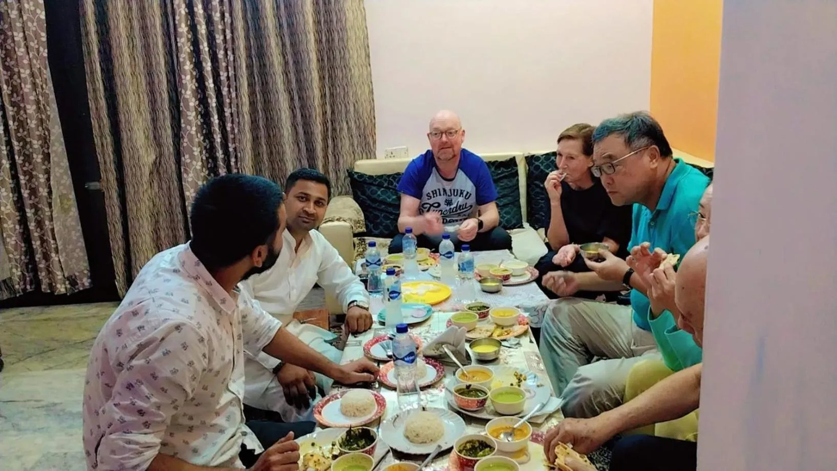 Dinner in Taj Street Hostel