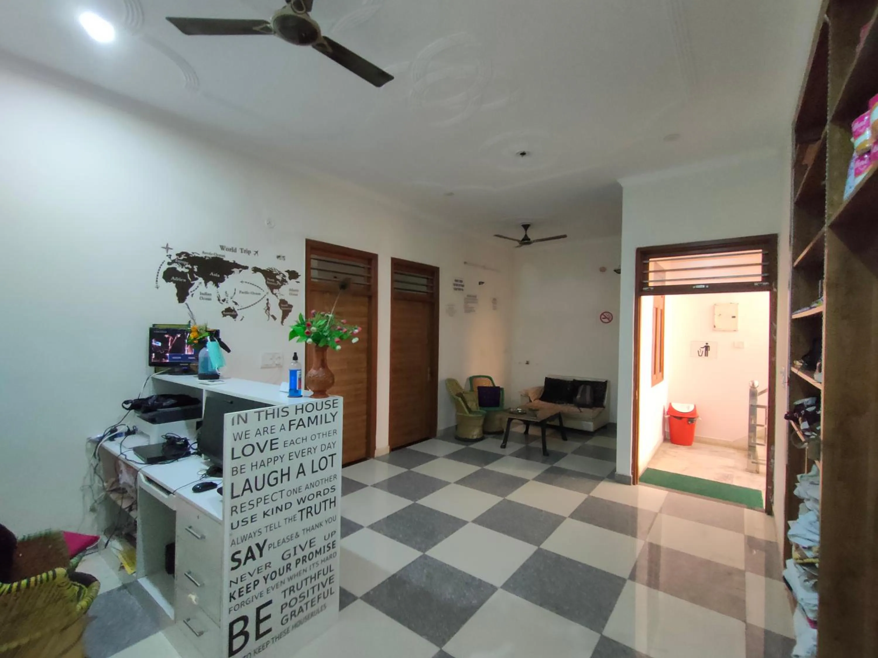 Lobby or reception in Taj Street Hostel