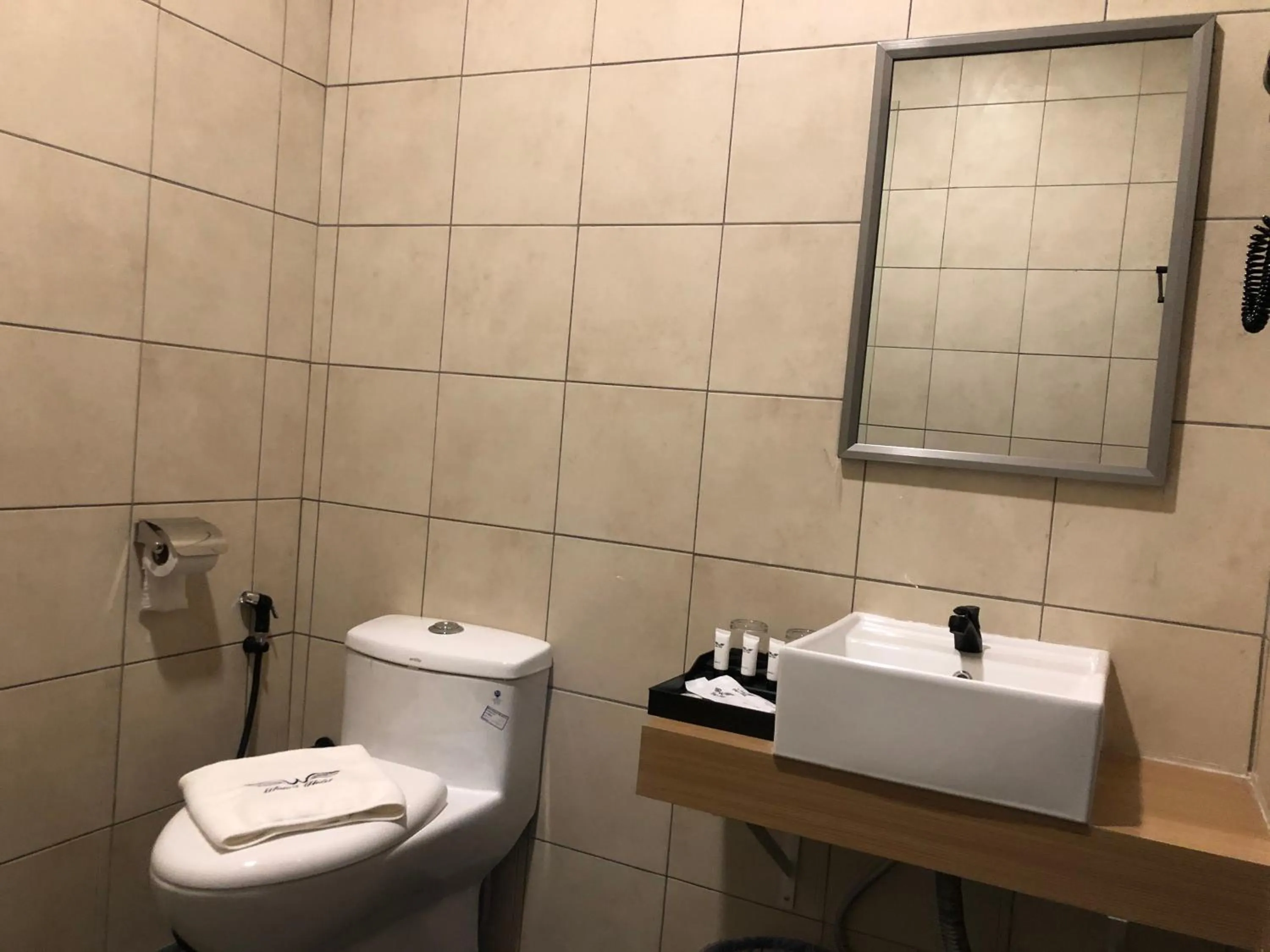 Bathroom in Wings Hotel