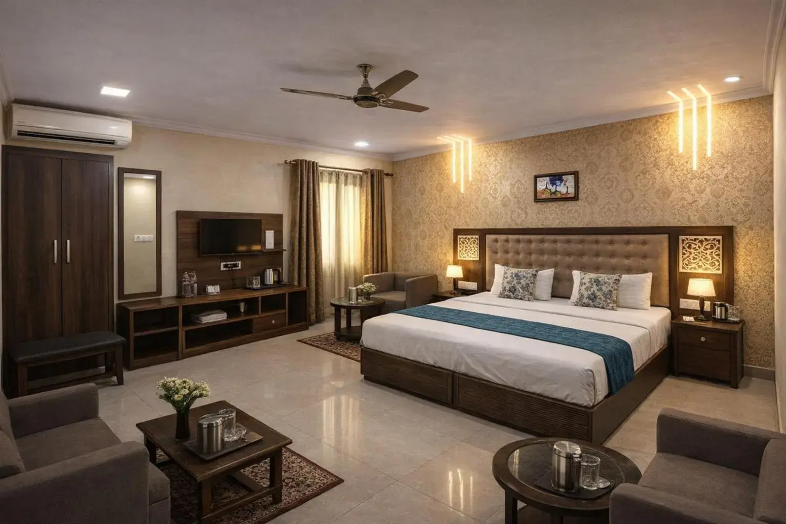 Bed in Hotel Sarweshwary Bed in Hotel Sarweshwary