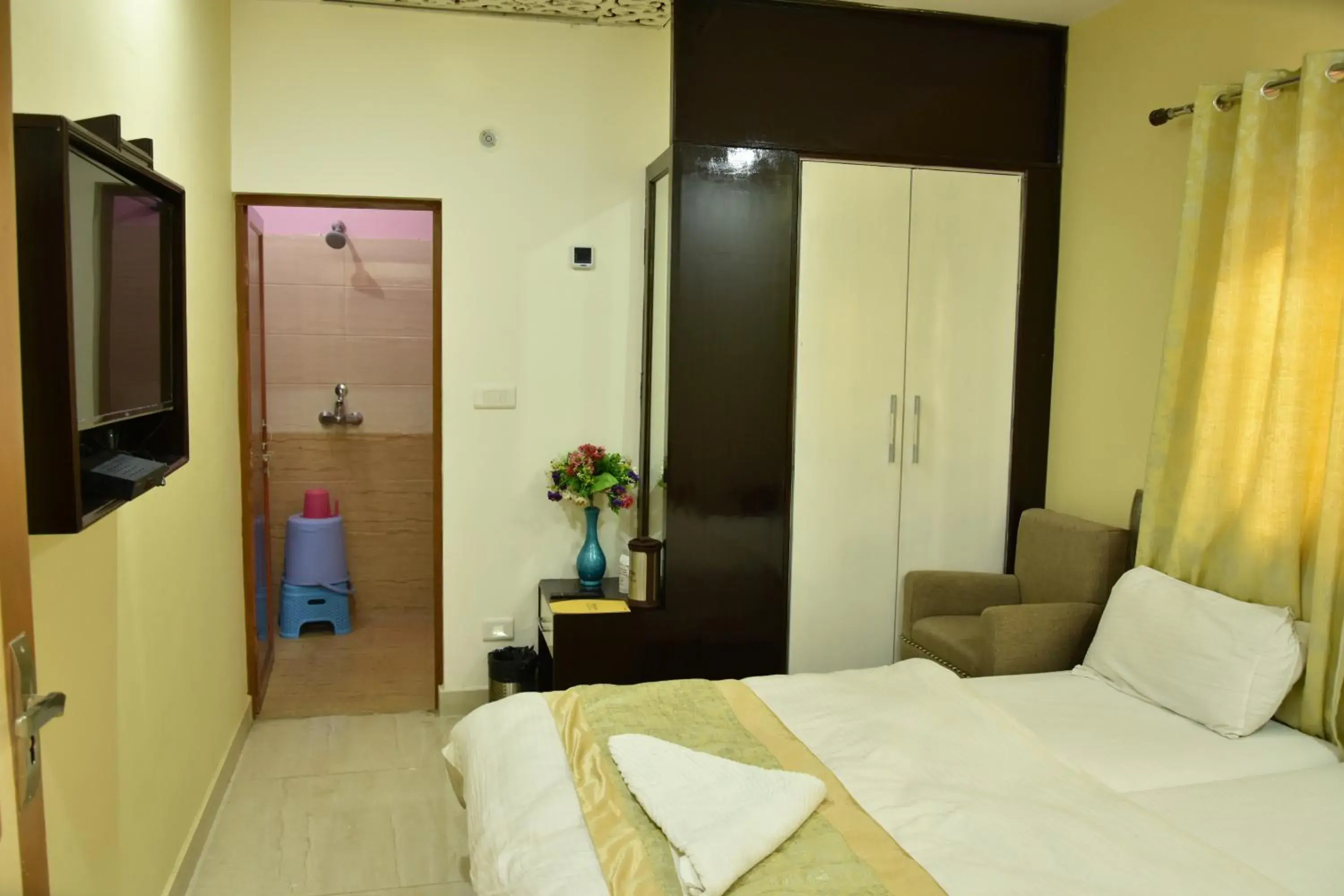 Bed in Hotel Sarweshwary Bed in Hotel Sarweshwary
