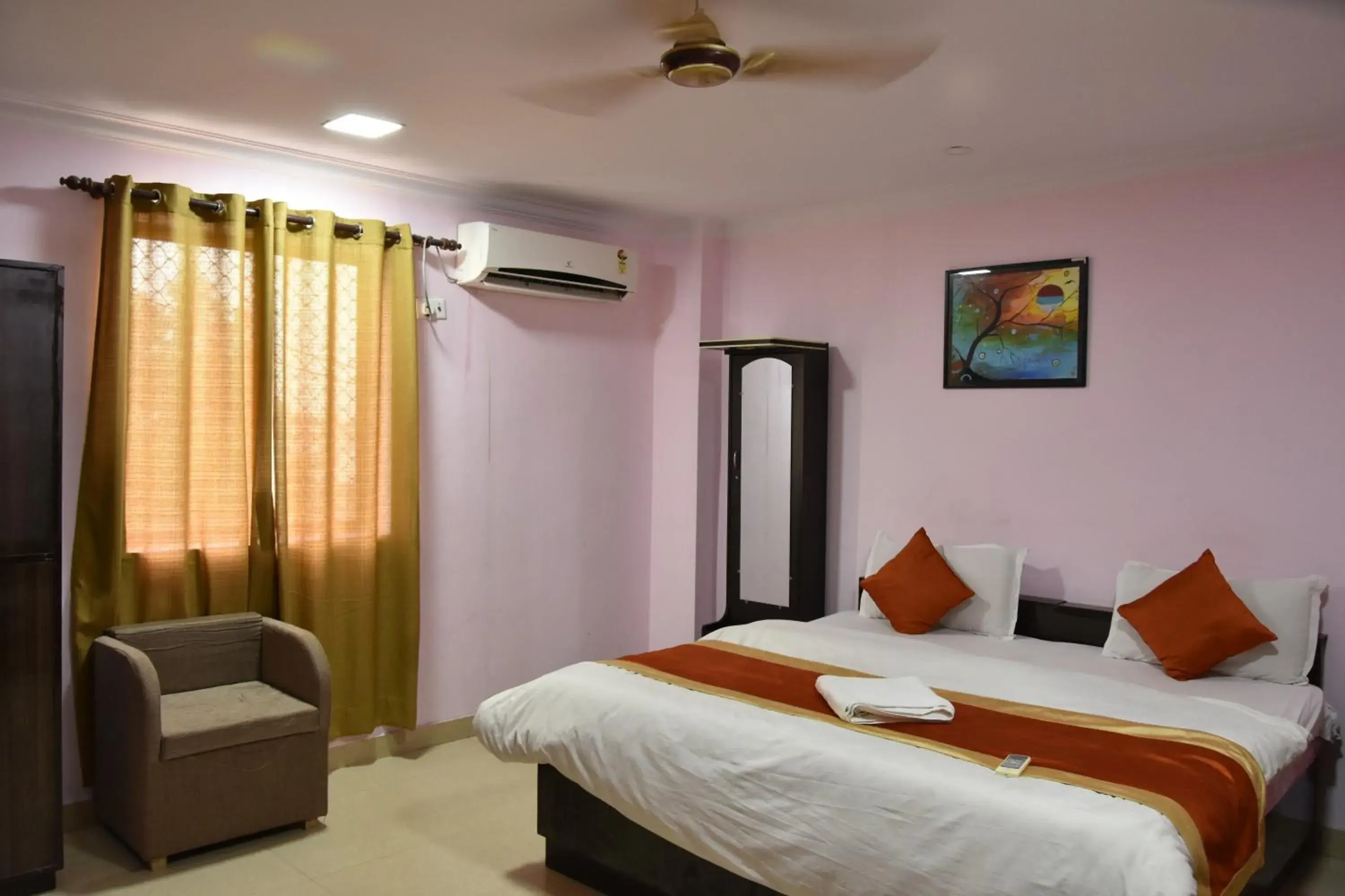 Bed in Hotel Sarweshwary Bed in Hotel Sarweshwary