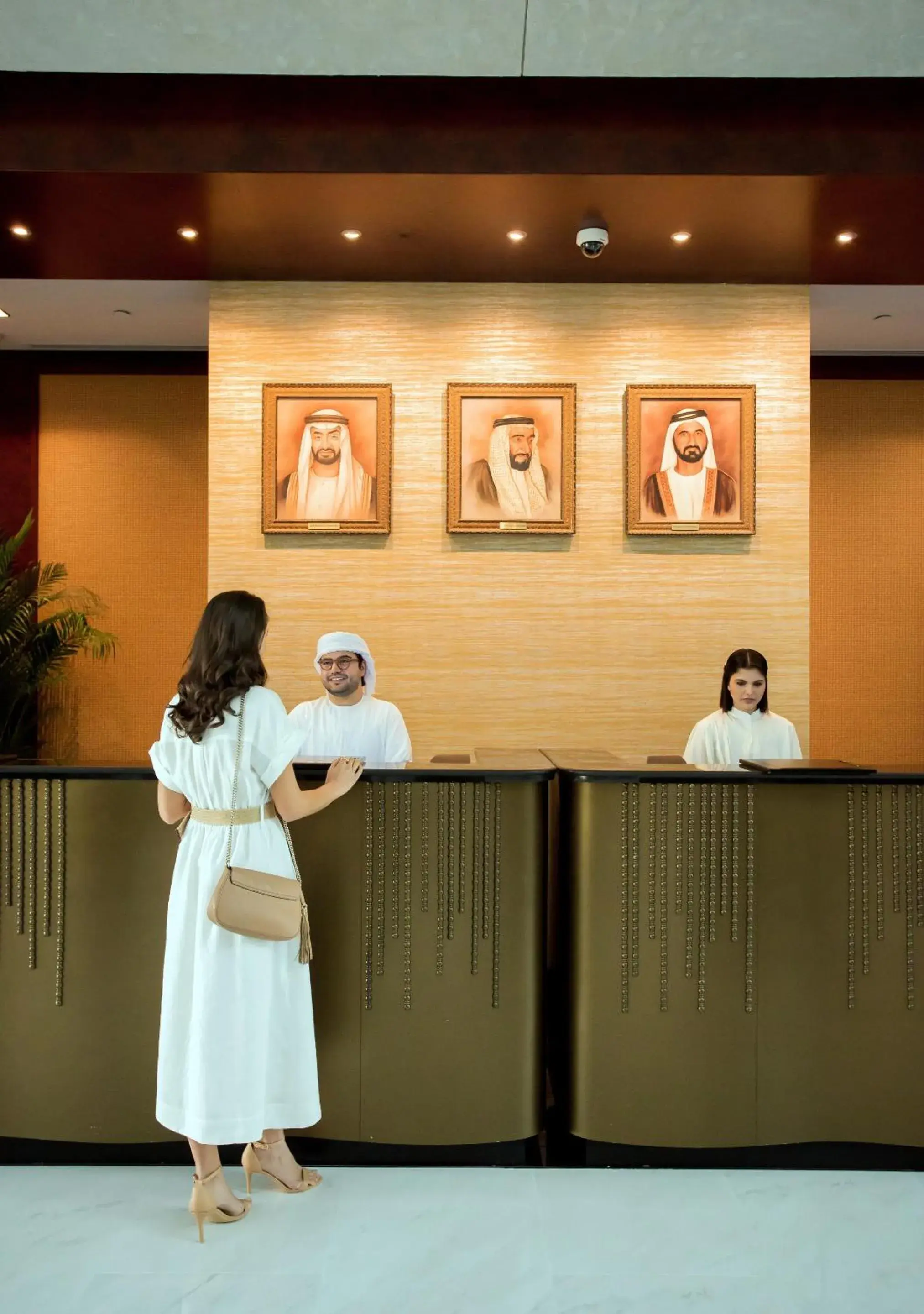 Lobby or reception in Dusit Thani Dubai Lobby or reception in Dusit Thani Dubai