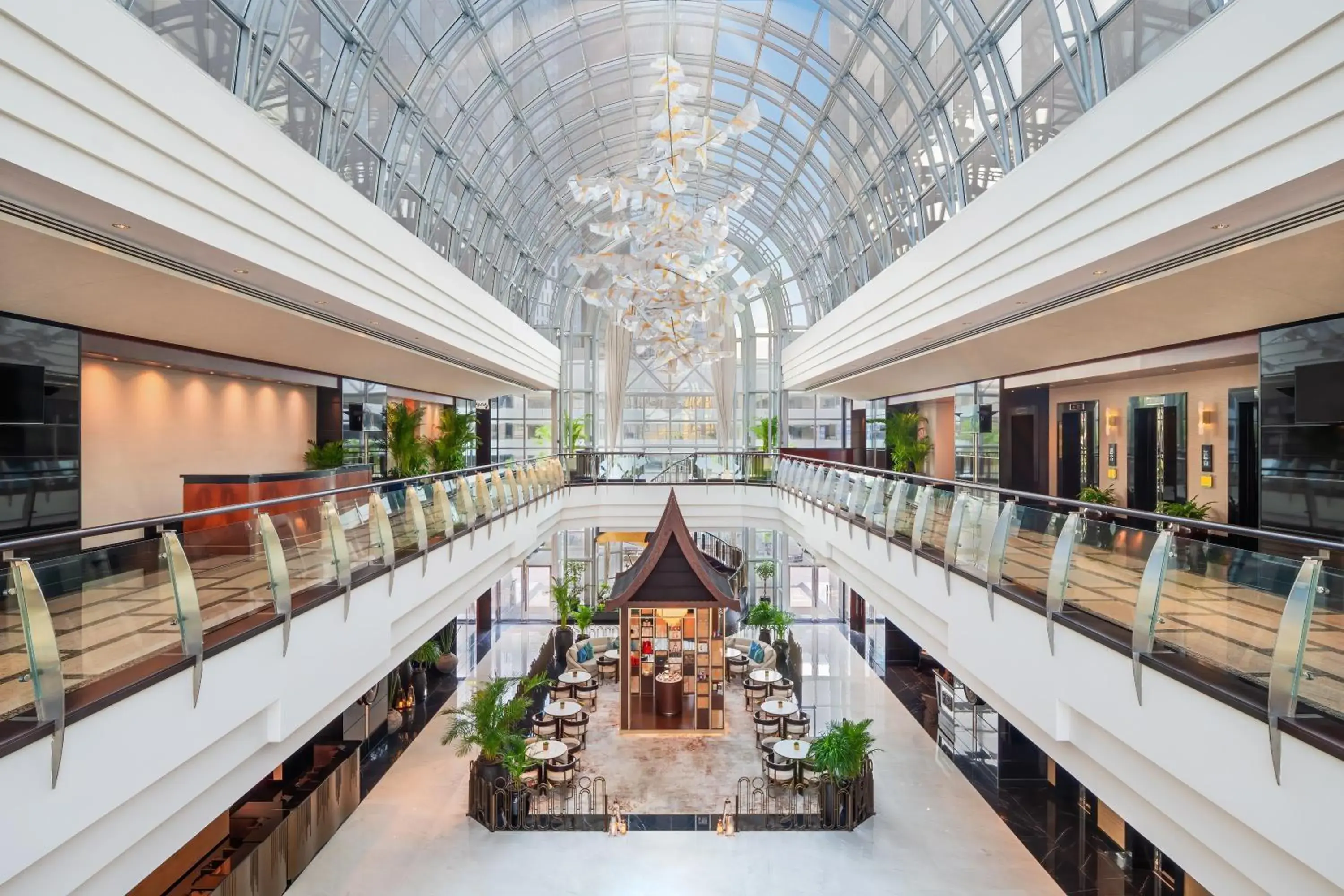 Lobby or reception in Dusit Thani Dubai Lobby or reception in Dusit Thani Dubai