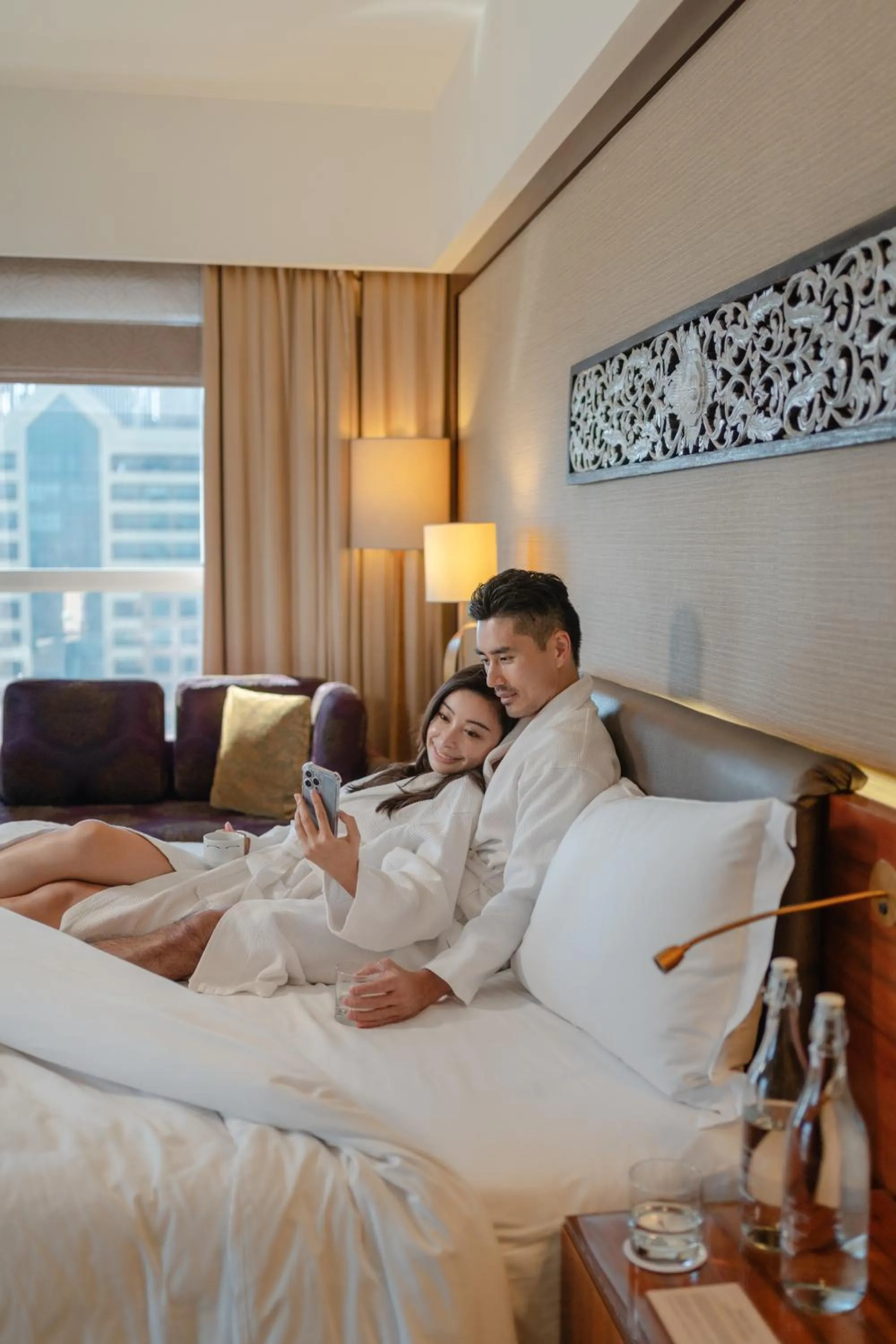 Bed in Dusit Thani Dubai