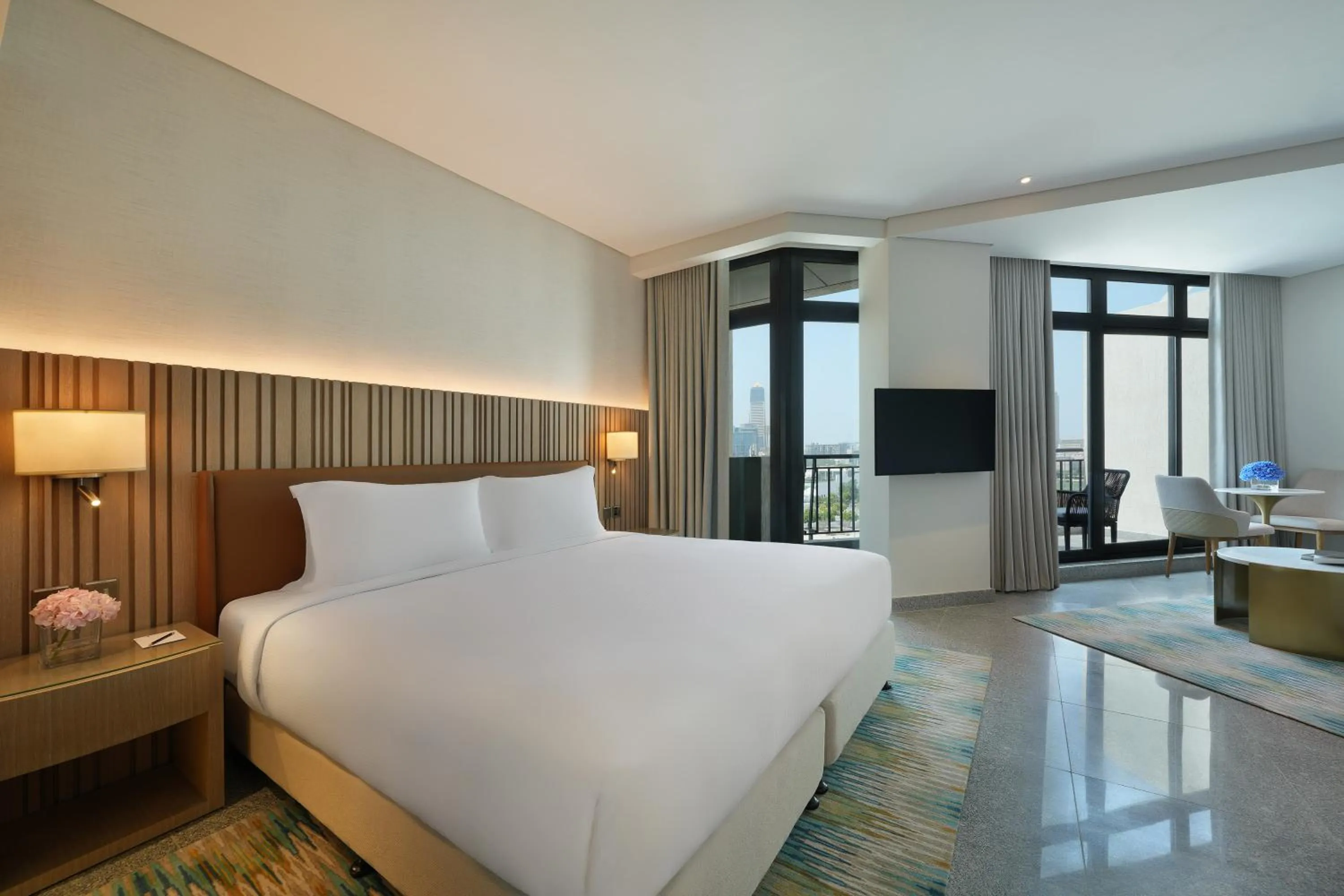 Bedroom, Bed in Arabian Park Dubai, an Edge by Rotana Hotel