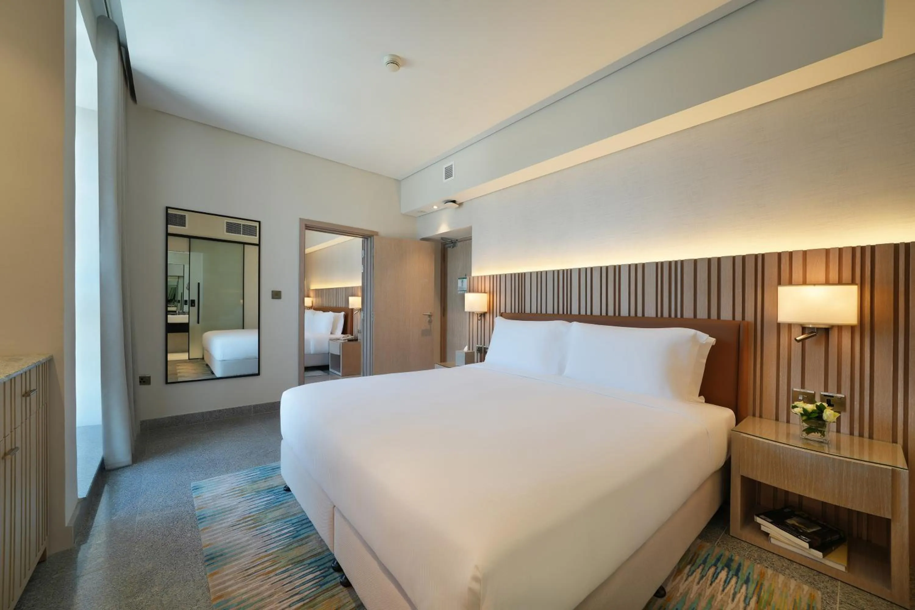 Bed in Arabian Park Dubai, an Edge by Rotana Hotel