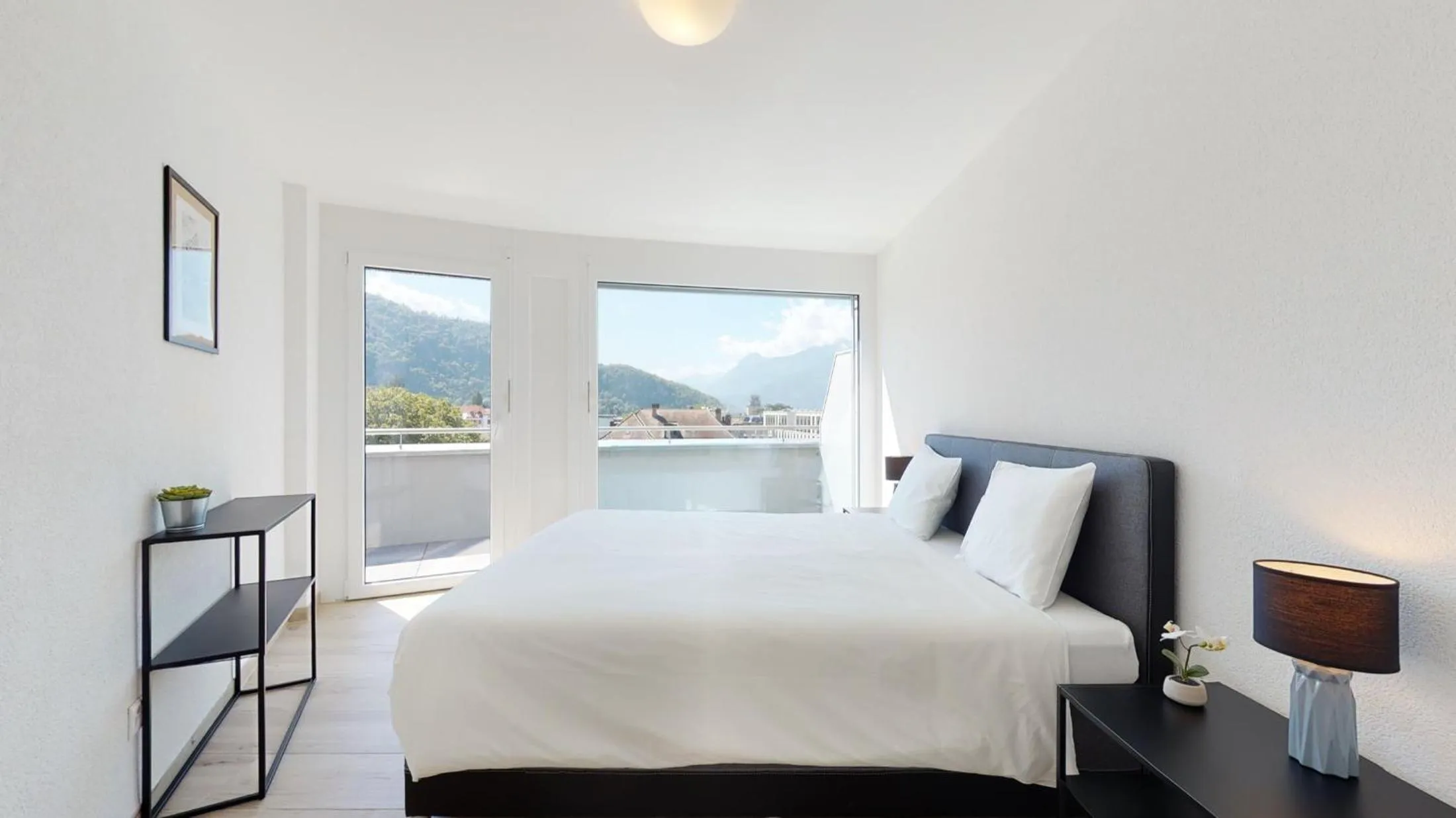 Bedroom, Bed in Nonanteneuf appart hōtel Aigle - contactless check-in