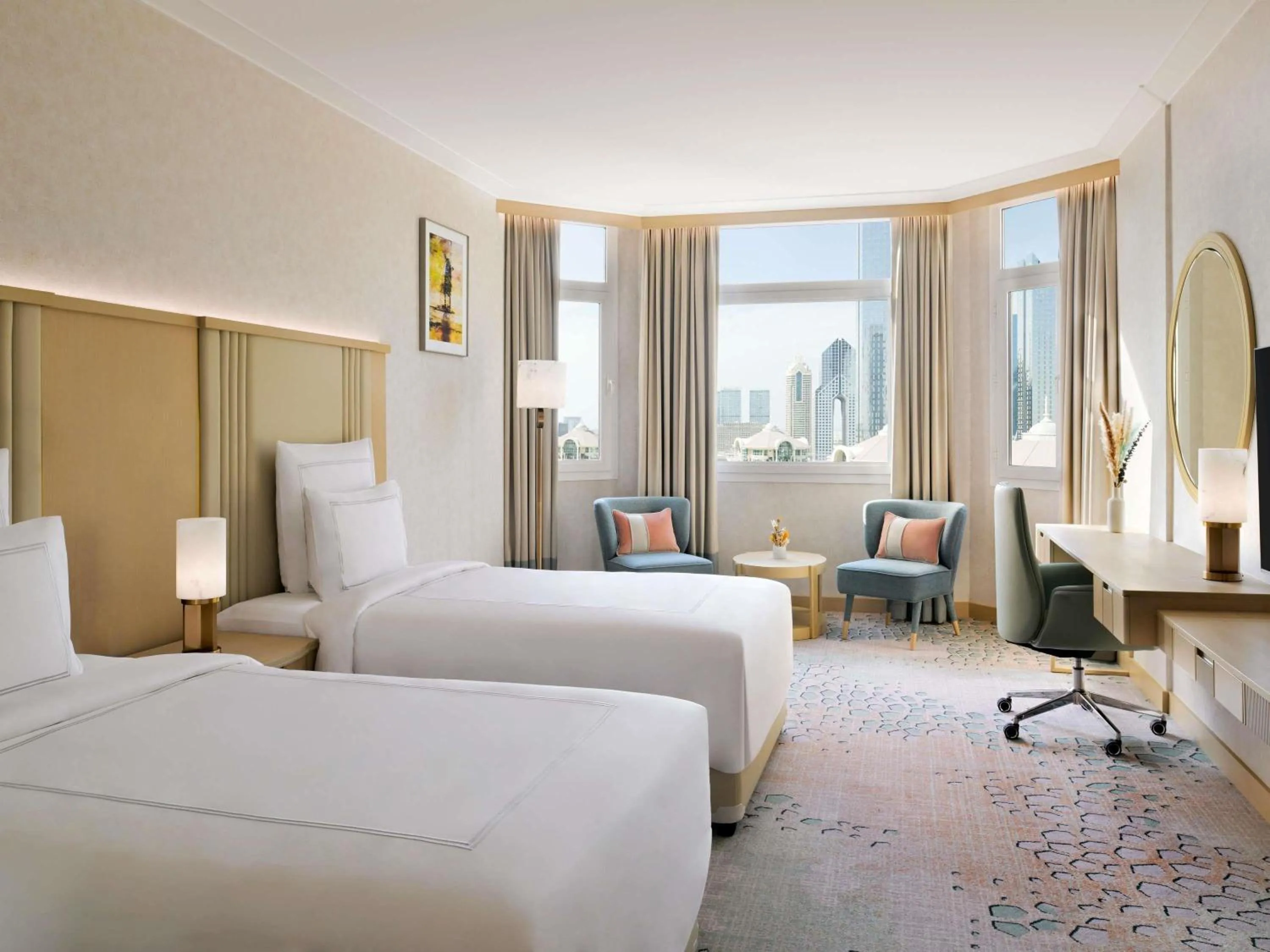 Bedroom, Bed in Swissôtel Al Murooj Dubai