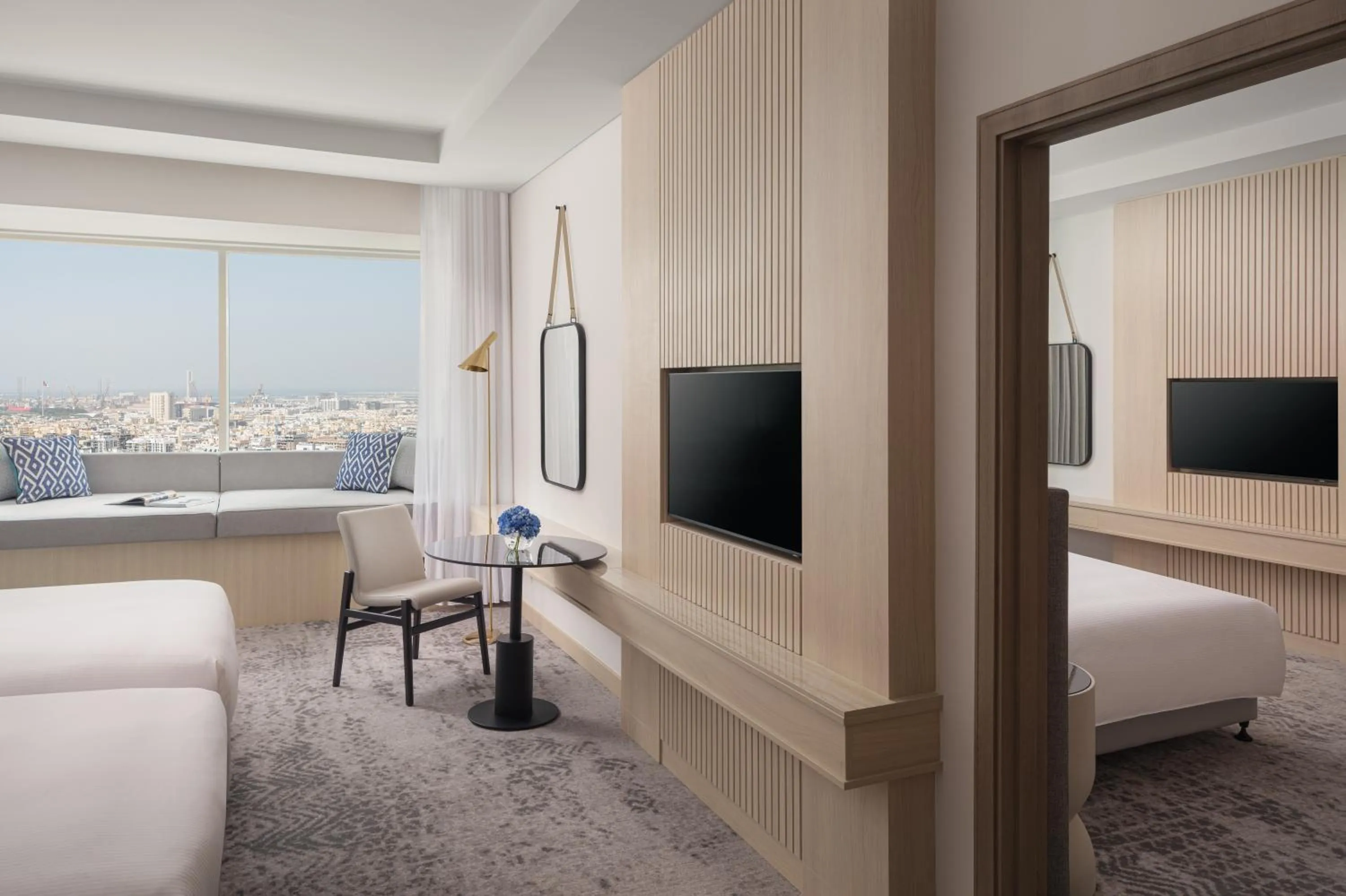 Bedroom, Bed in Towers Rotana - Dubai