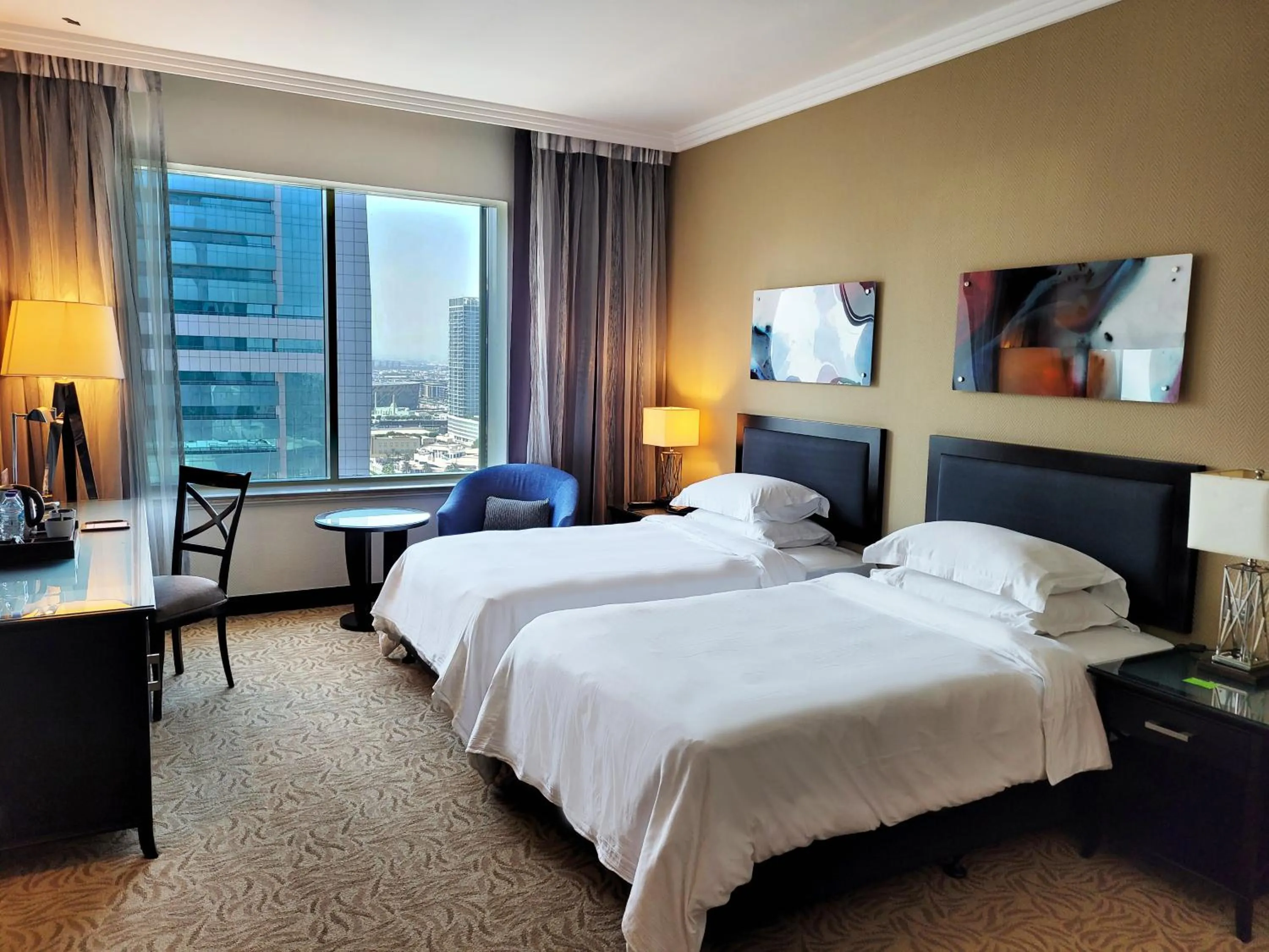 Bed in Towers Rotana - Dubai