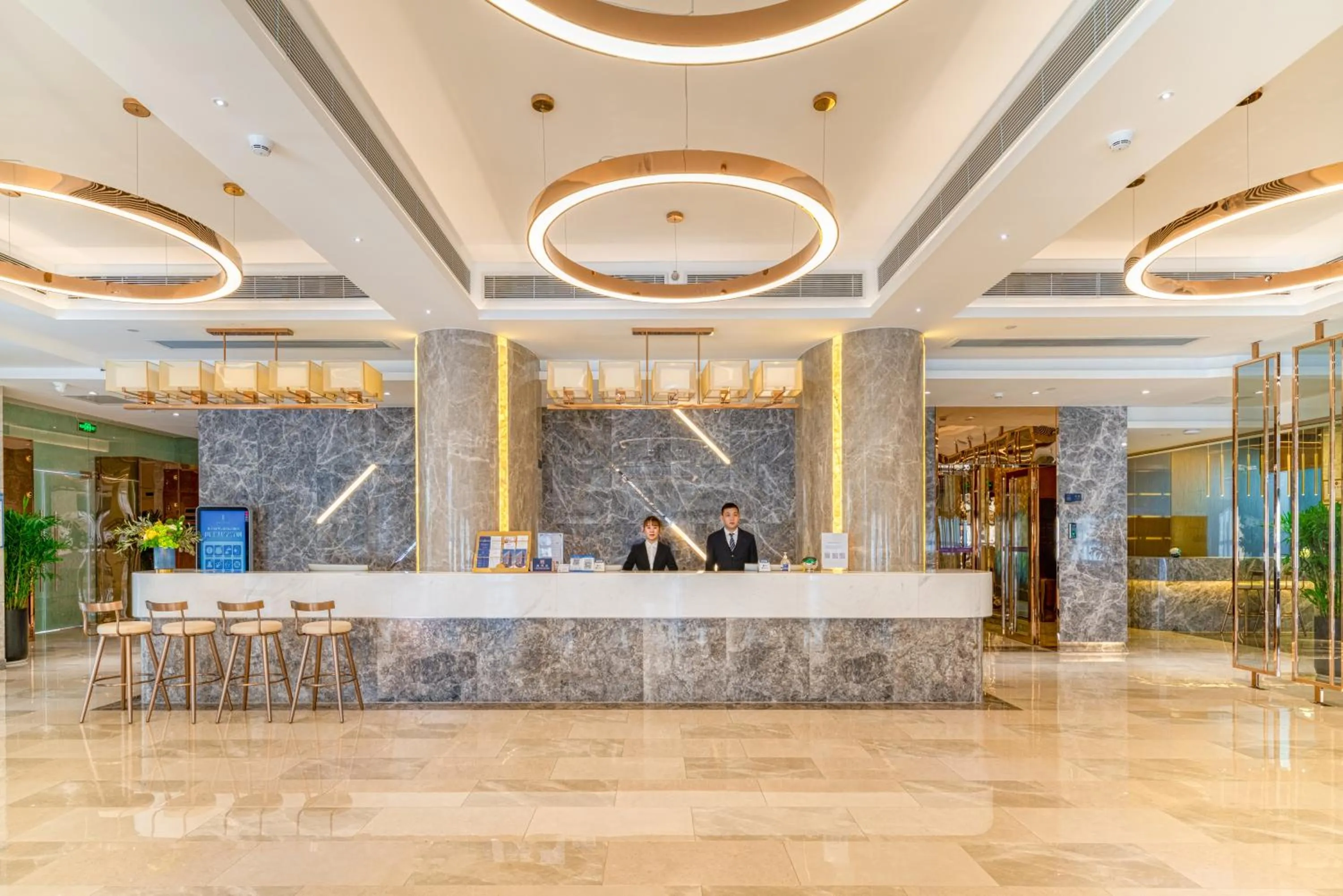 Lobby or reception in Dingshang Apartment Hotel