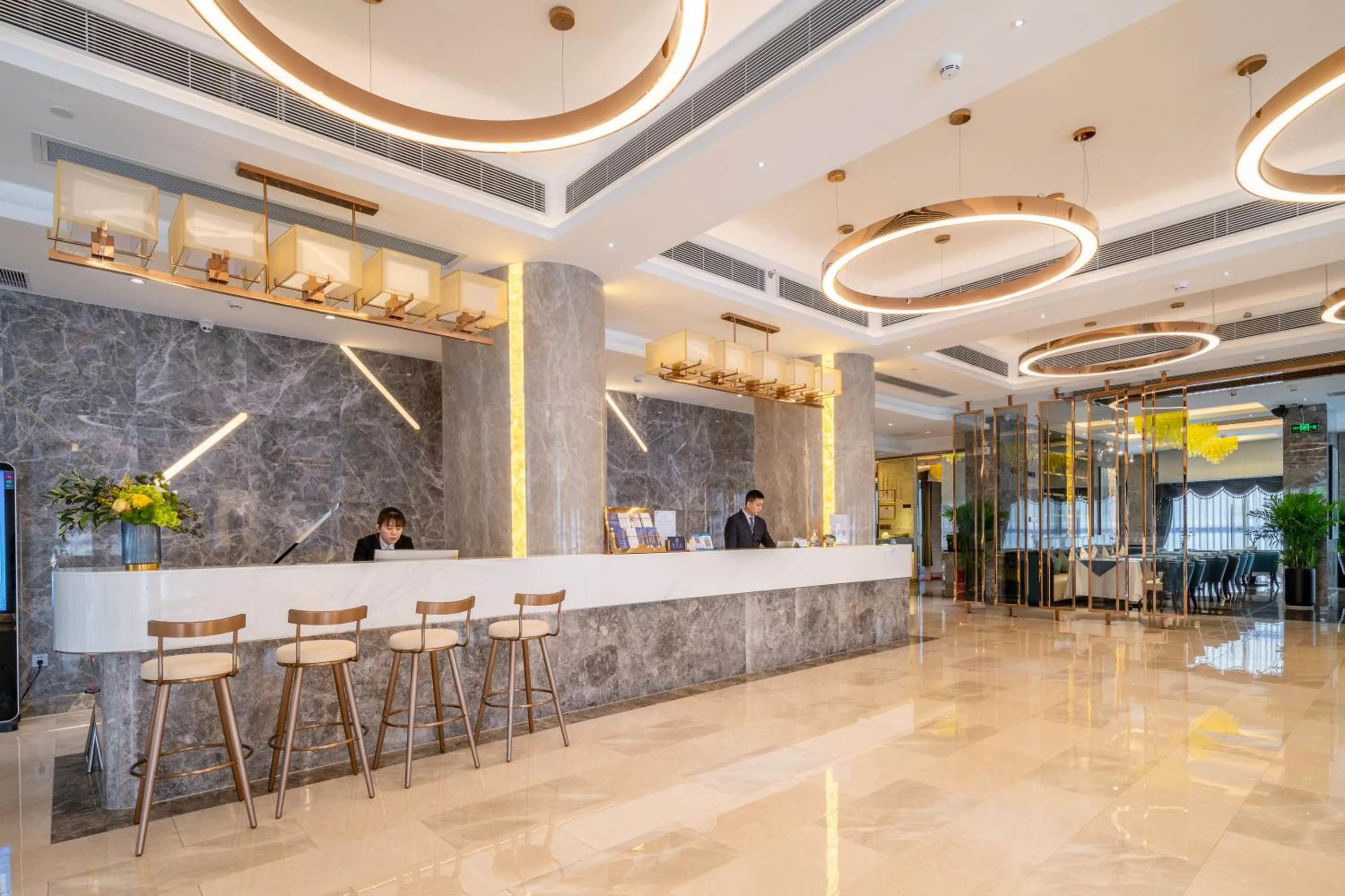 Lobby or reception in Dingshang Apartment Hotel