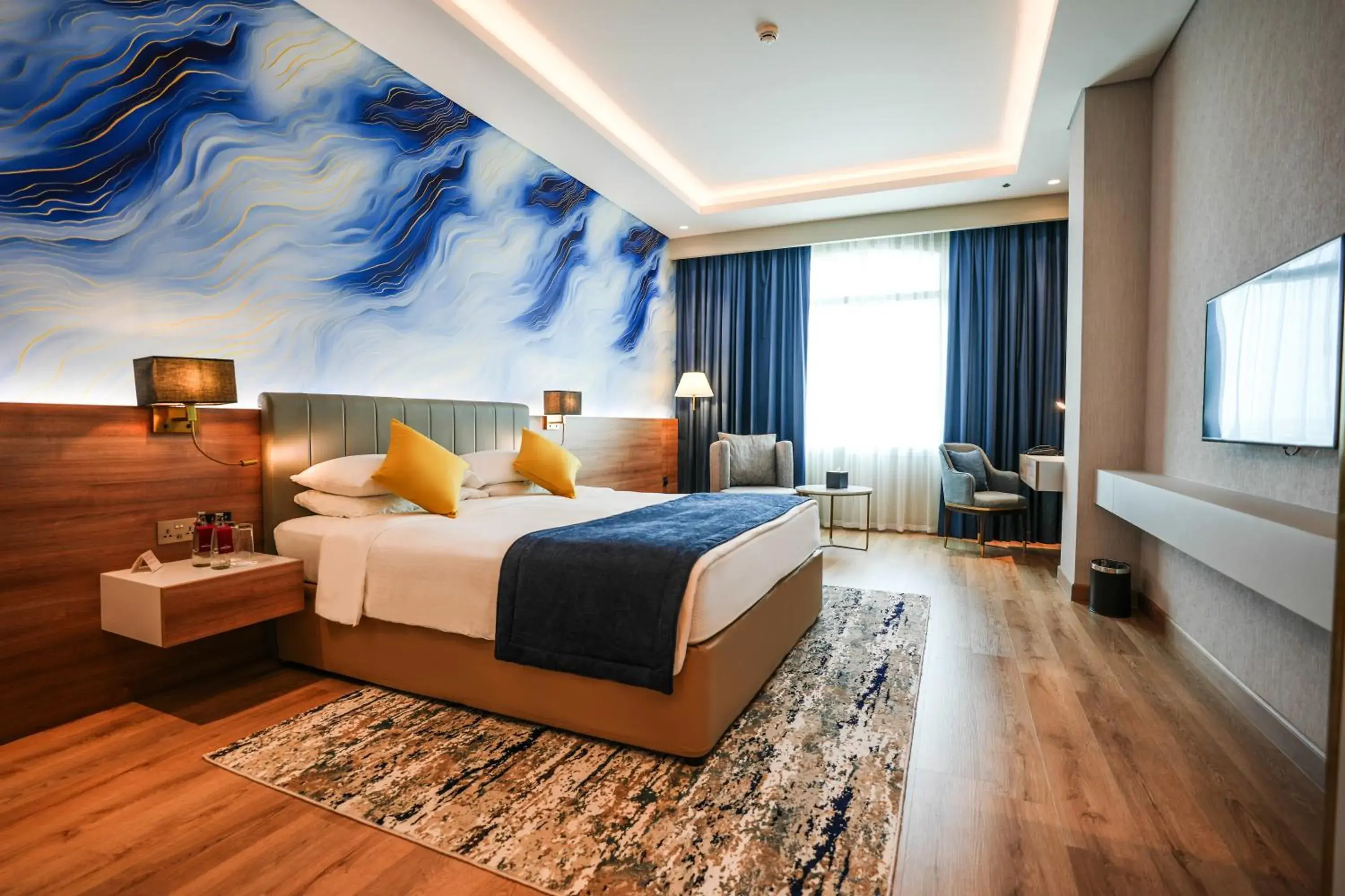 Bedroom, Bed in Mövenpick Grand Al Bustan Bedroom, Bed in Mövenpick Grand Al Bustan