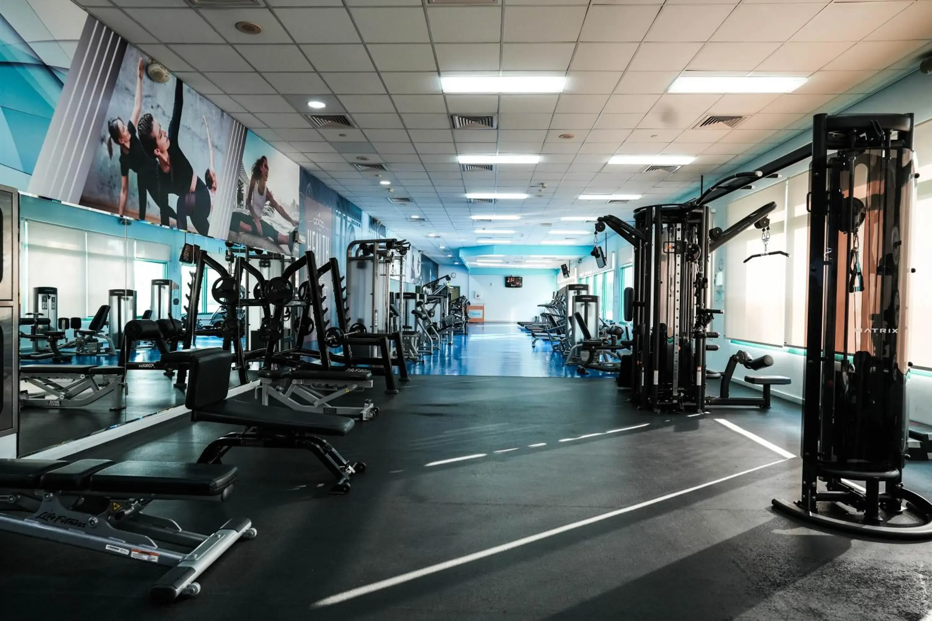 Fitness centre/facilities in Mövenpick Grand Al Bustan Fitness centre/facilities in Mövenpick Grand Al Bustan