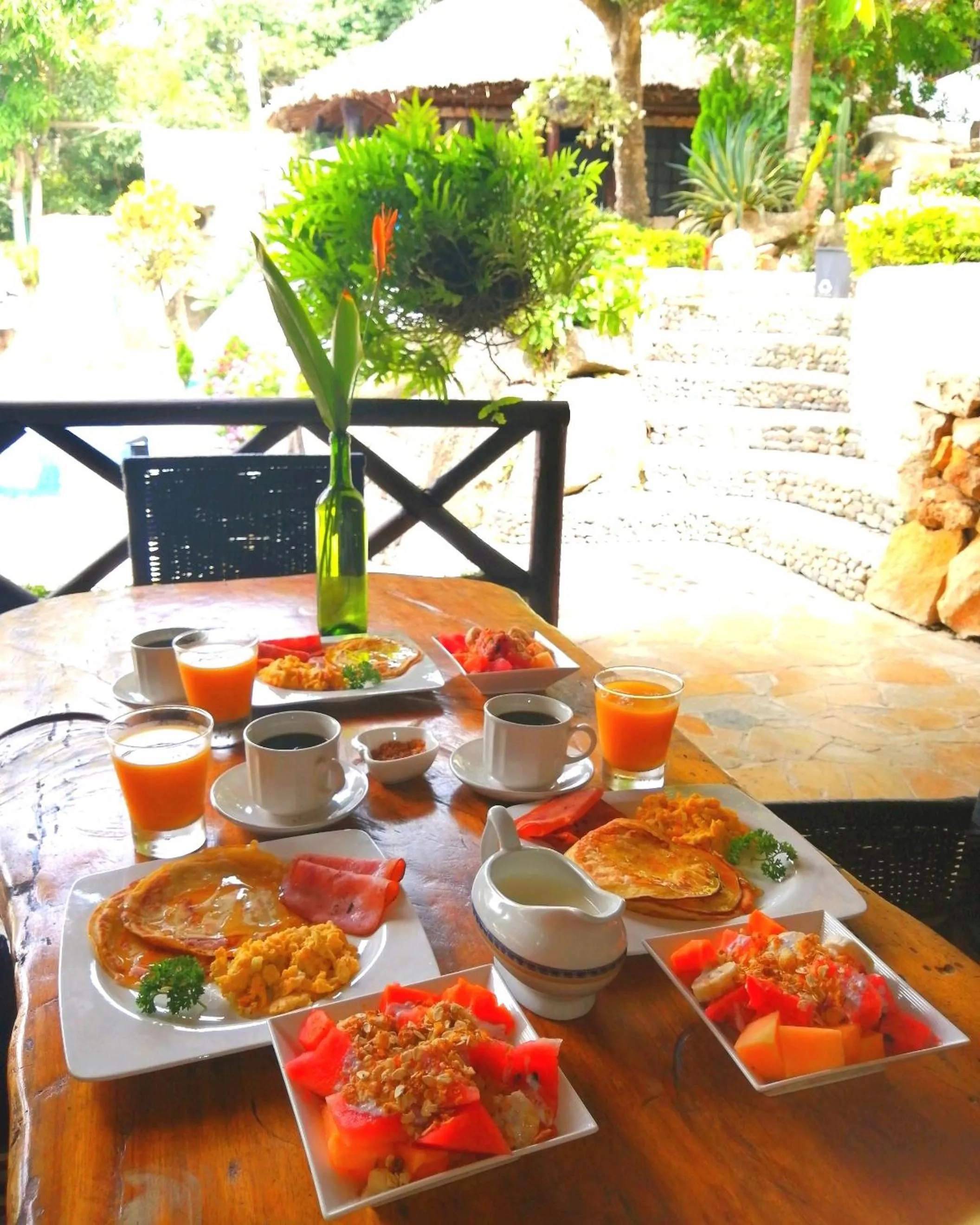 Garden in Hostal Villa Cata