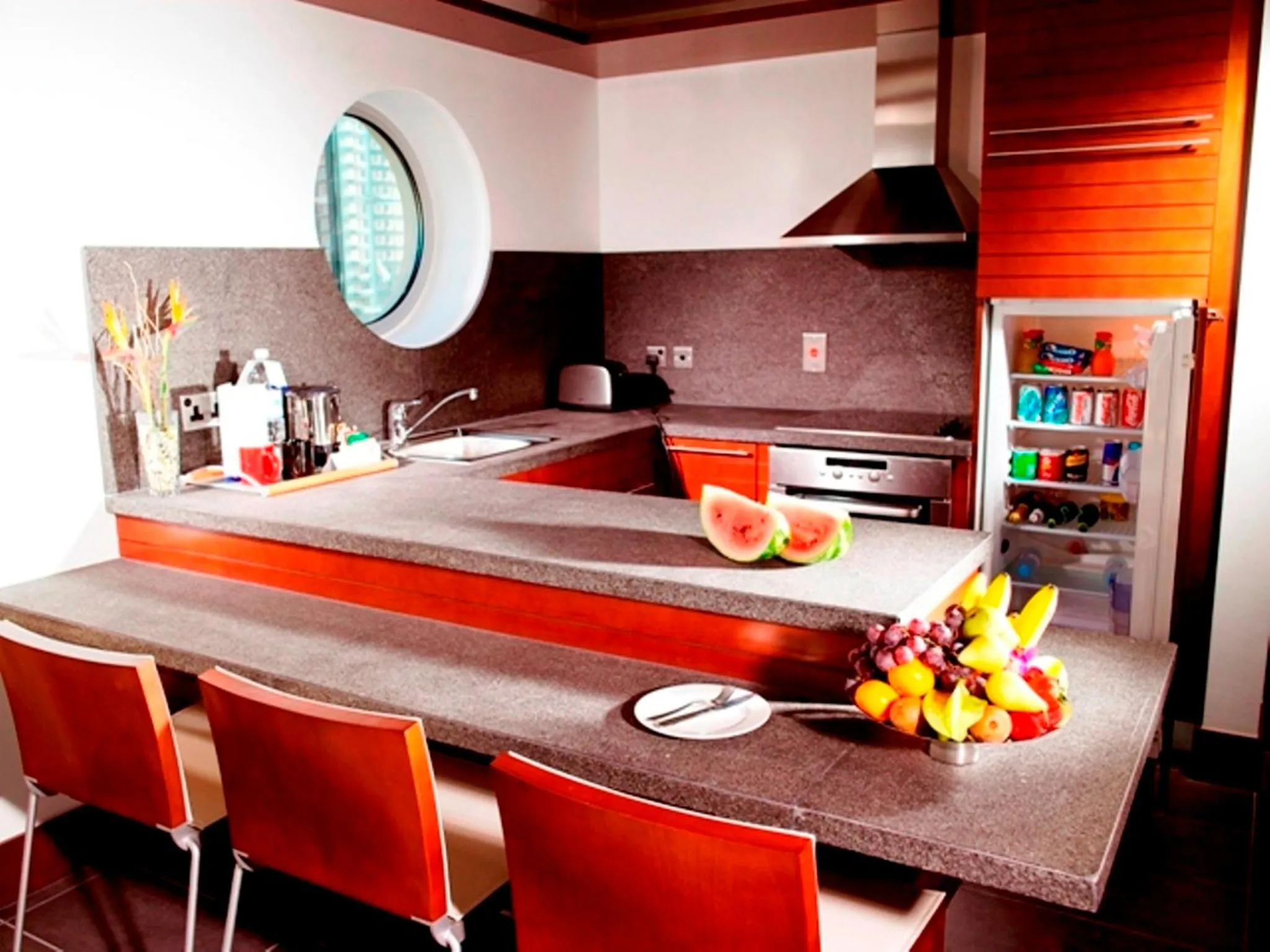 Kitchen or kitchenette in Villa Rotana