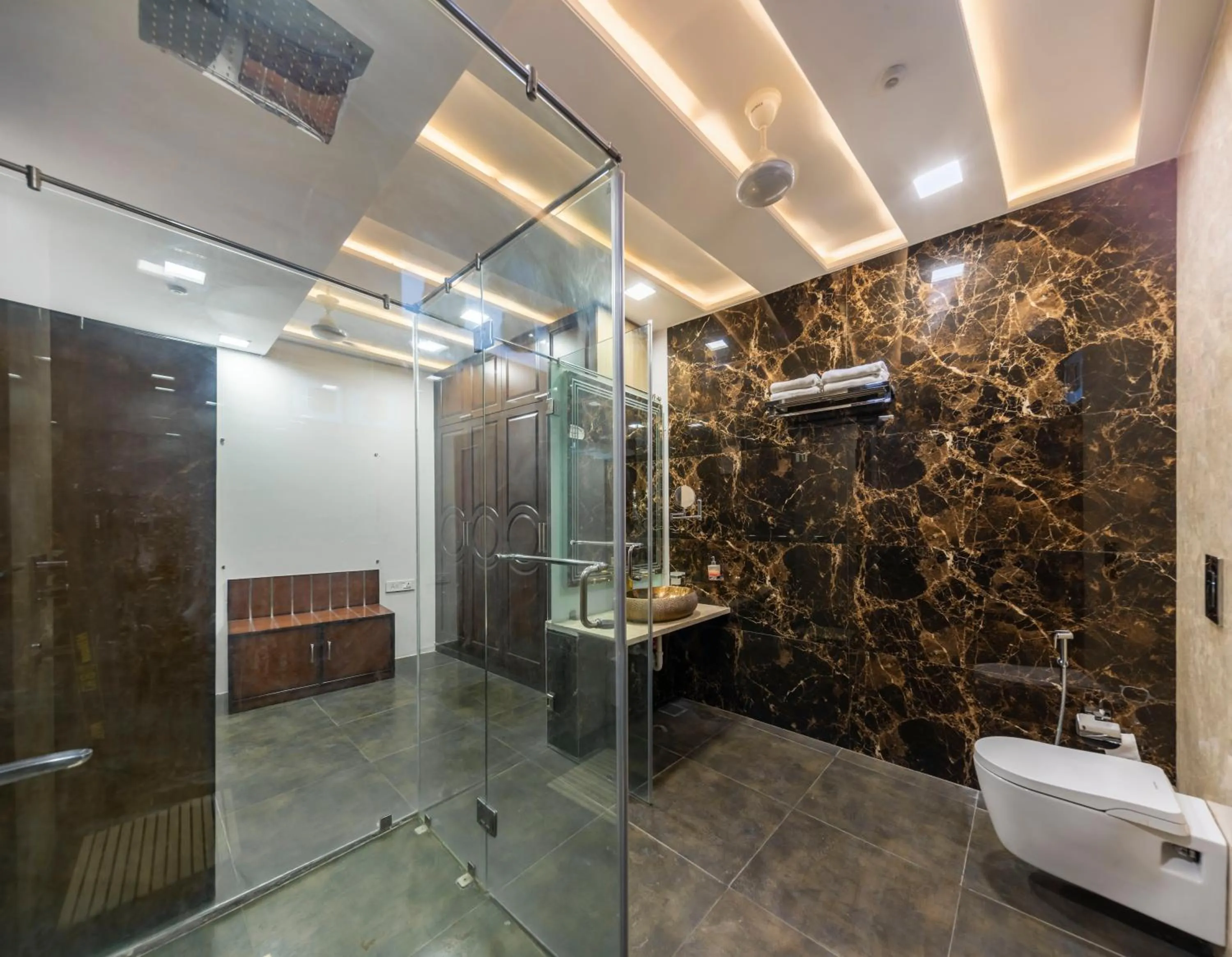 Bathroom in ama Stays & Trails Talia Costa, Udaipur